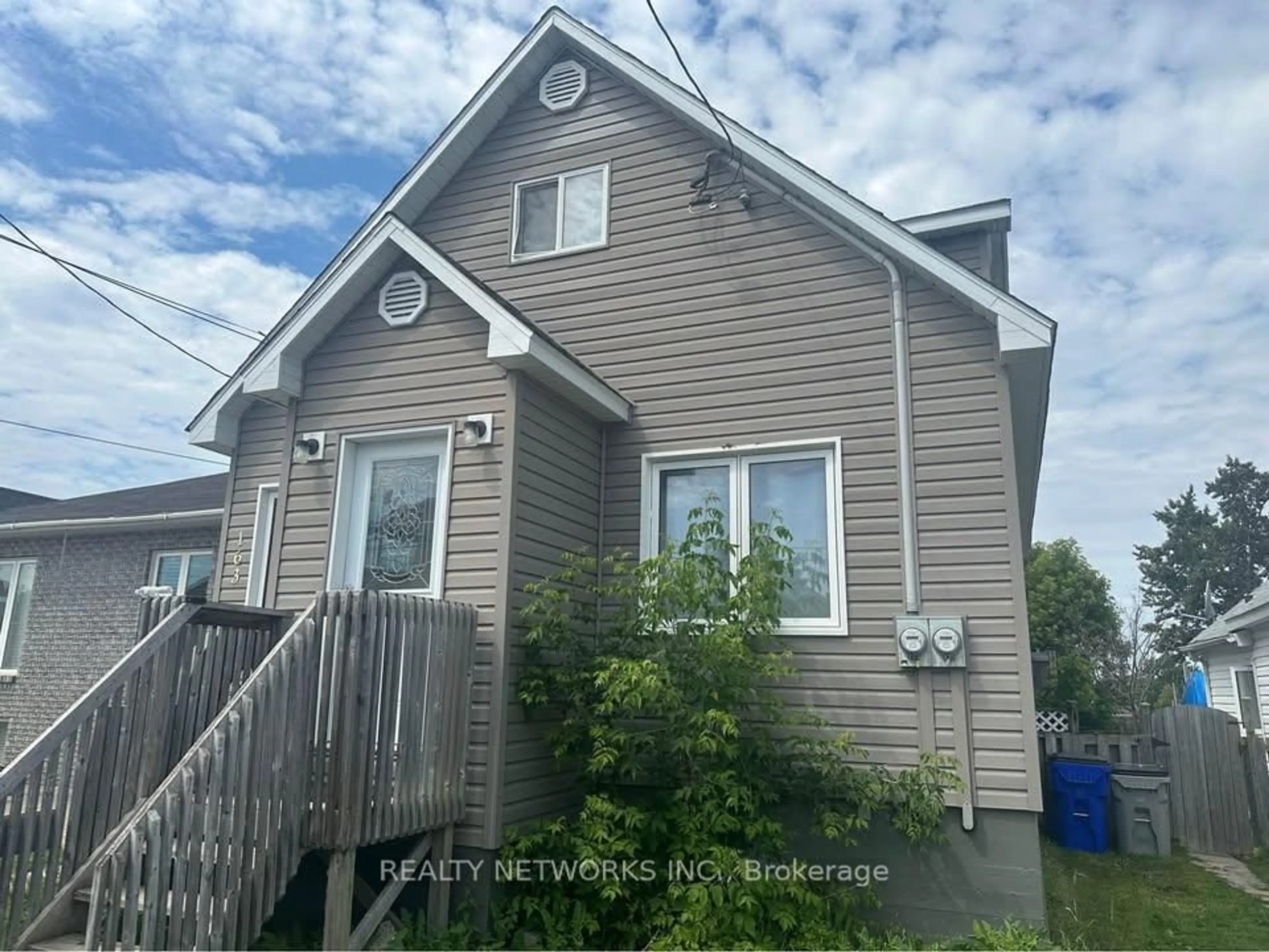 Home with vinyl exterior material, street for 163 Elm St, Timmins Ontario P4N 6A6