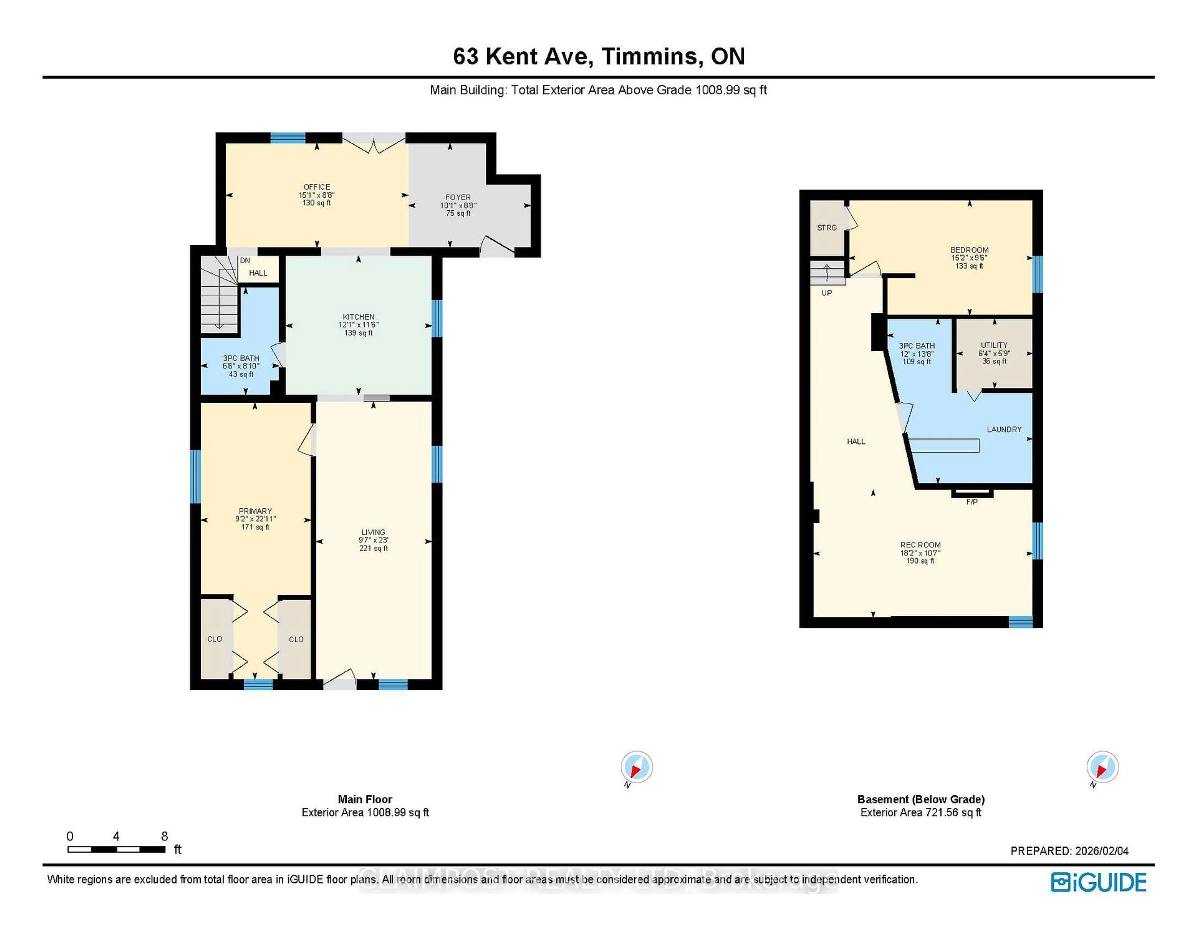 Floor plan for 63 Kent Ave, Timmins Ontario P4N 3B7