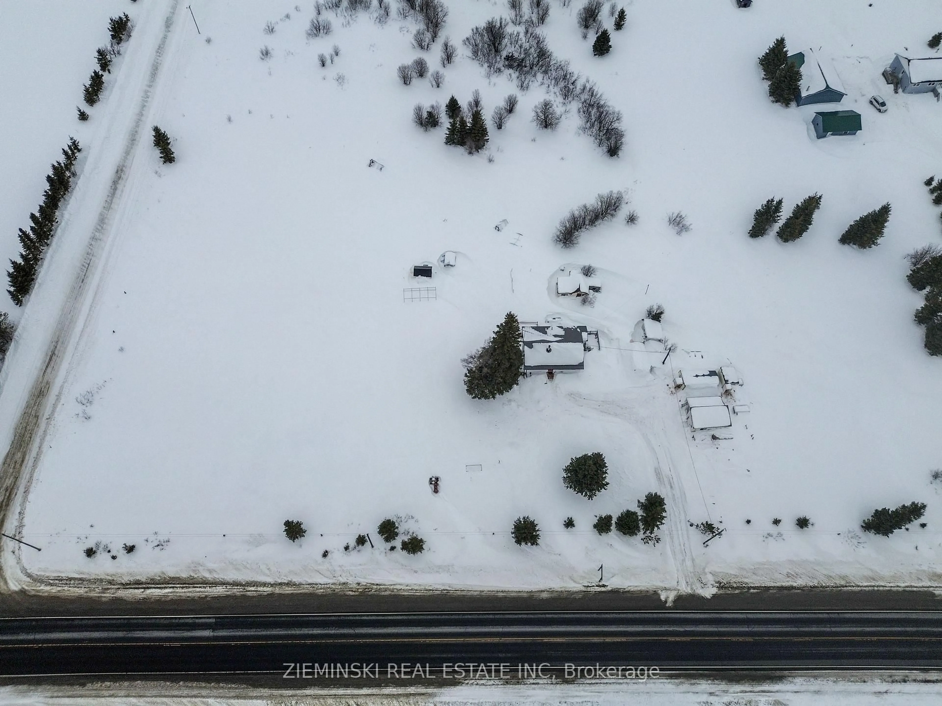 A pic from outside/outdoor area/front of a property/back of a property/a pic from drone, street for 2896 101 Highway, Black River-Matheson Ontario P0K 1N0