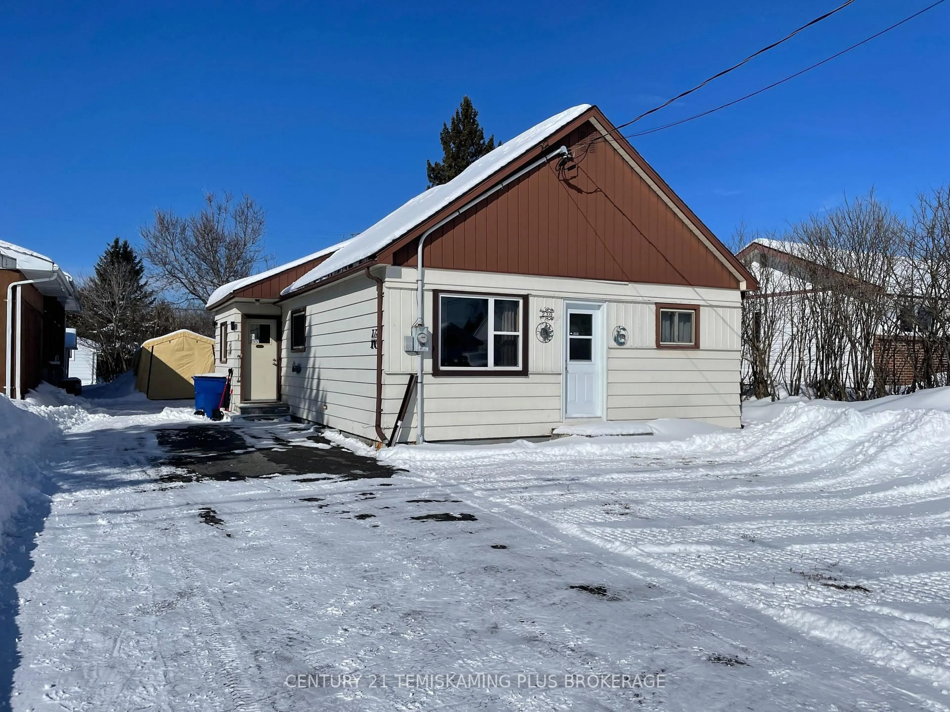 A pic from outside/outdoor area/front of a property/back of a property/a pic from drone, street for 230 May St, Temiskaming Shores Ontario P0J 1P0