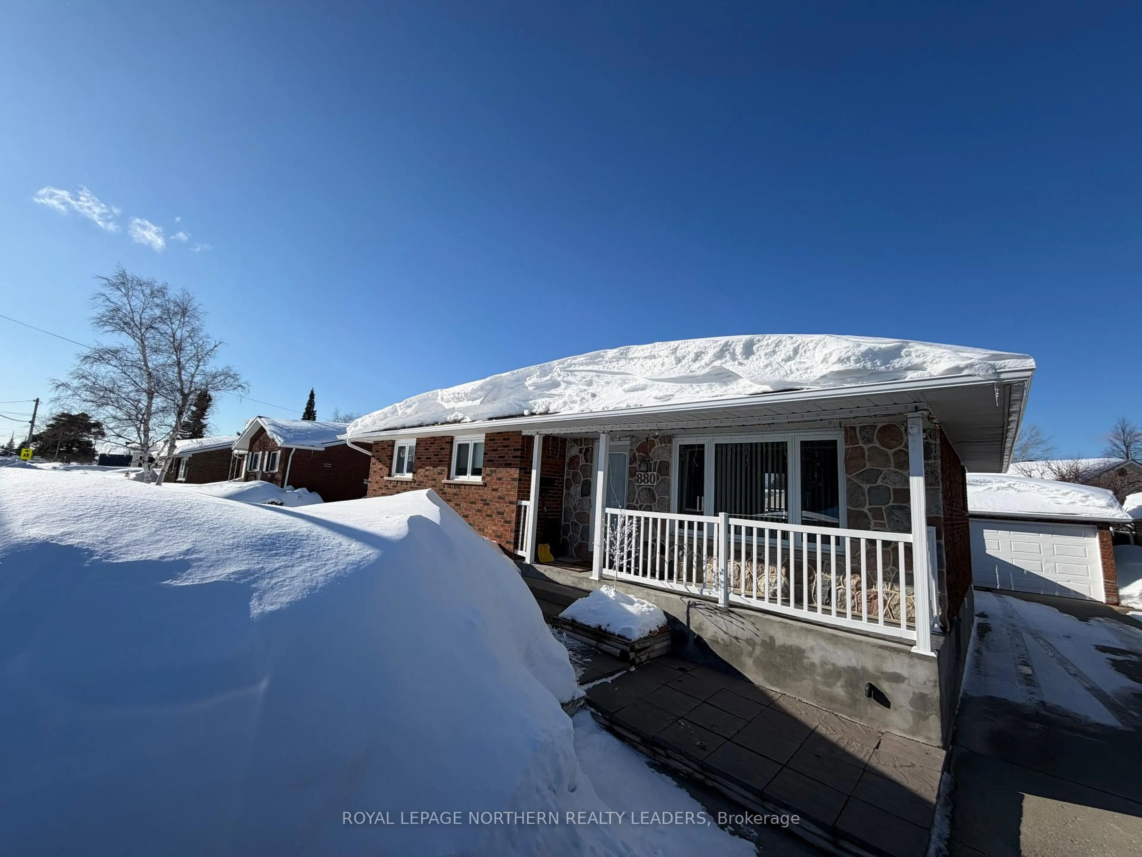 A pic from outside/outdoor area/front of a property/back of a property/a pic from drone, street for 880 Park Ave, Timmins Ontario P4N 3Y2