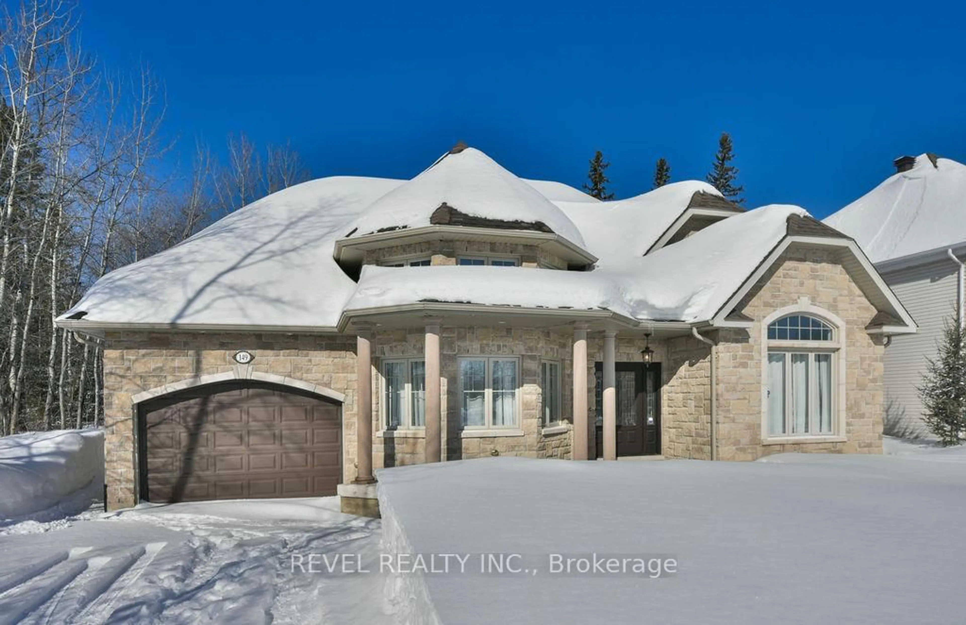 Home with brick exterior material, street for 149 Majestic Dr, Timmins Ontario P4R 1N6