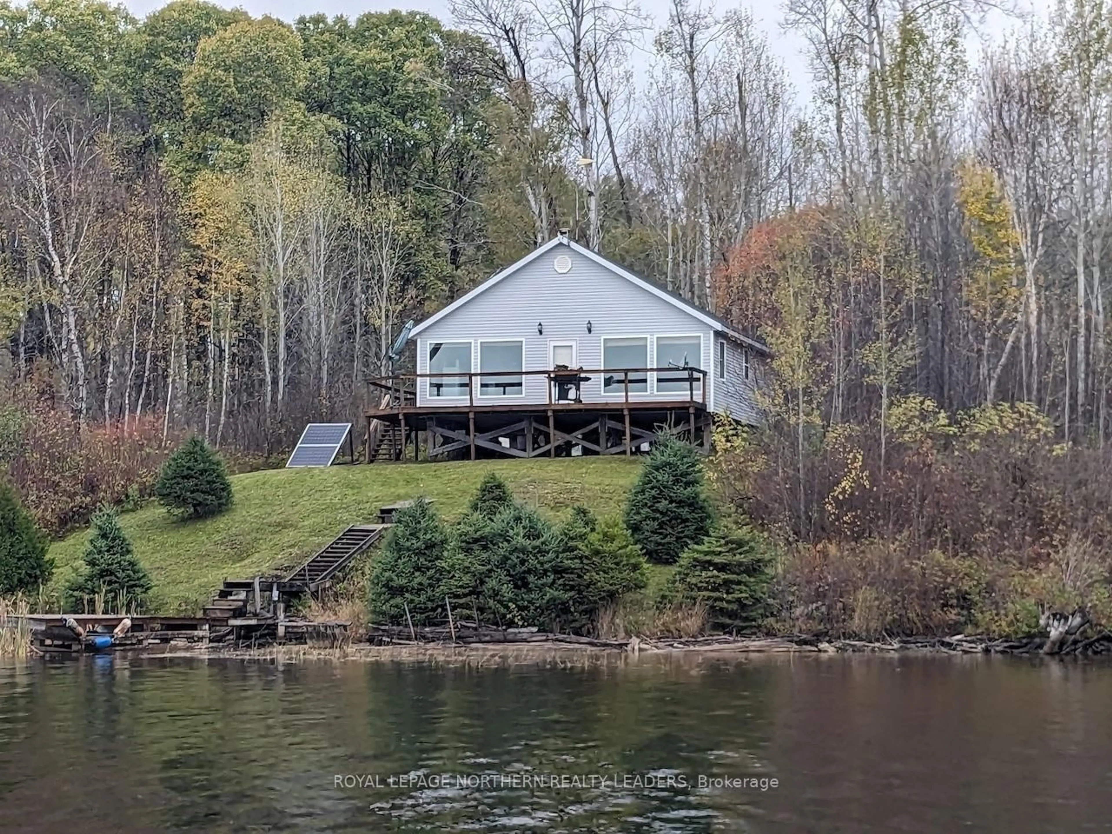 A pic from outside/outdoor area/front of a property/back of a property/a pic from drone, water/lake/river/ocean view for Lot 18 Mattagami Lake Gogama, Timmins Ontario P0N 1W0