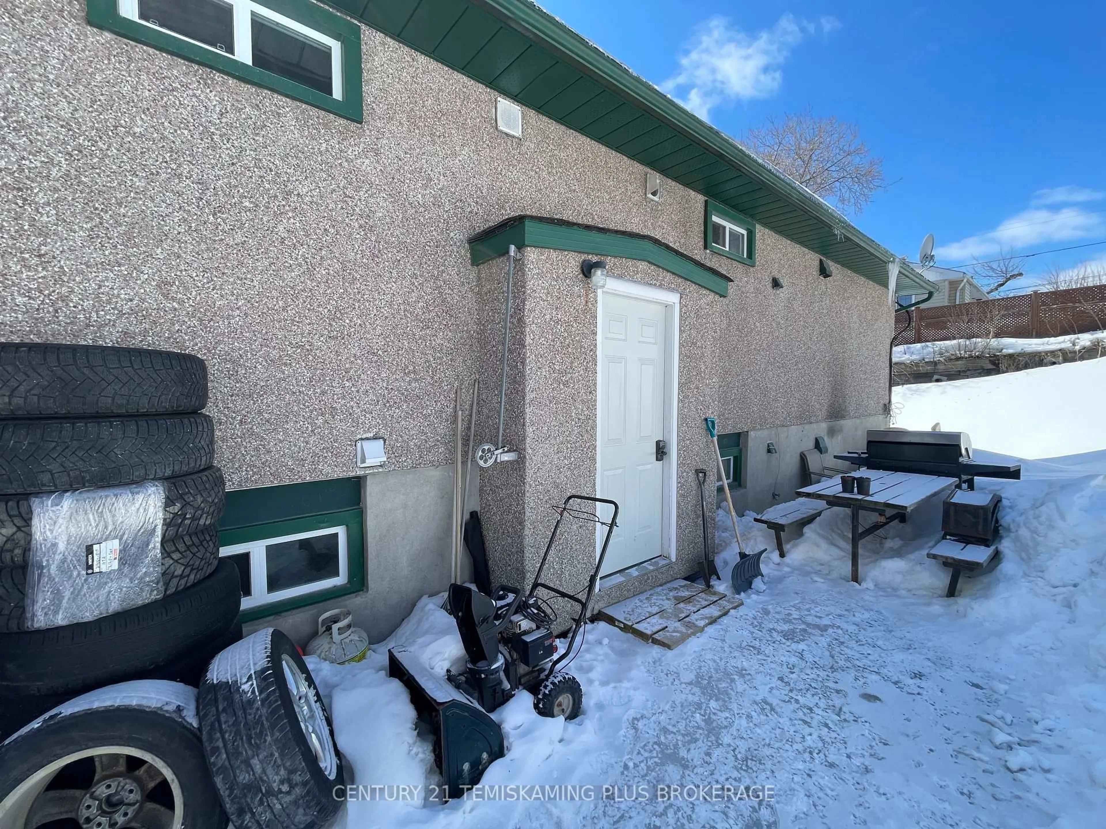 A pic from outside/outdoor area/front of a property/back of a property/a pic from drone, unknown for 121 Elm Ave, Temiskaming Shores Ontario P0J 1P0