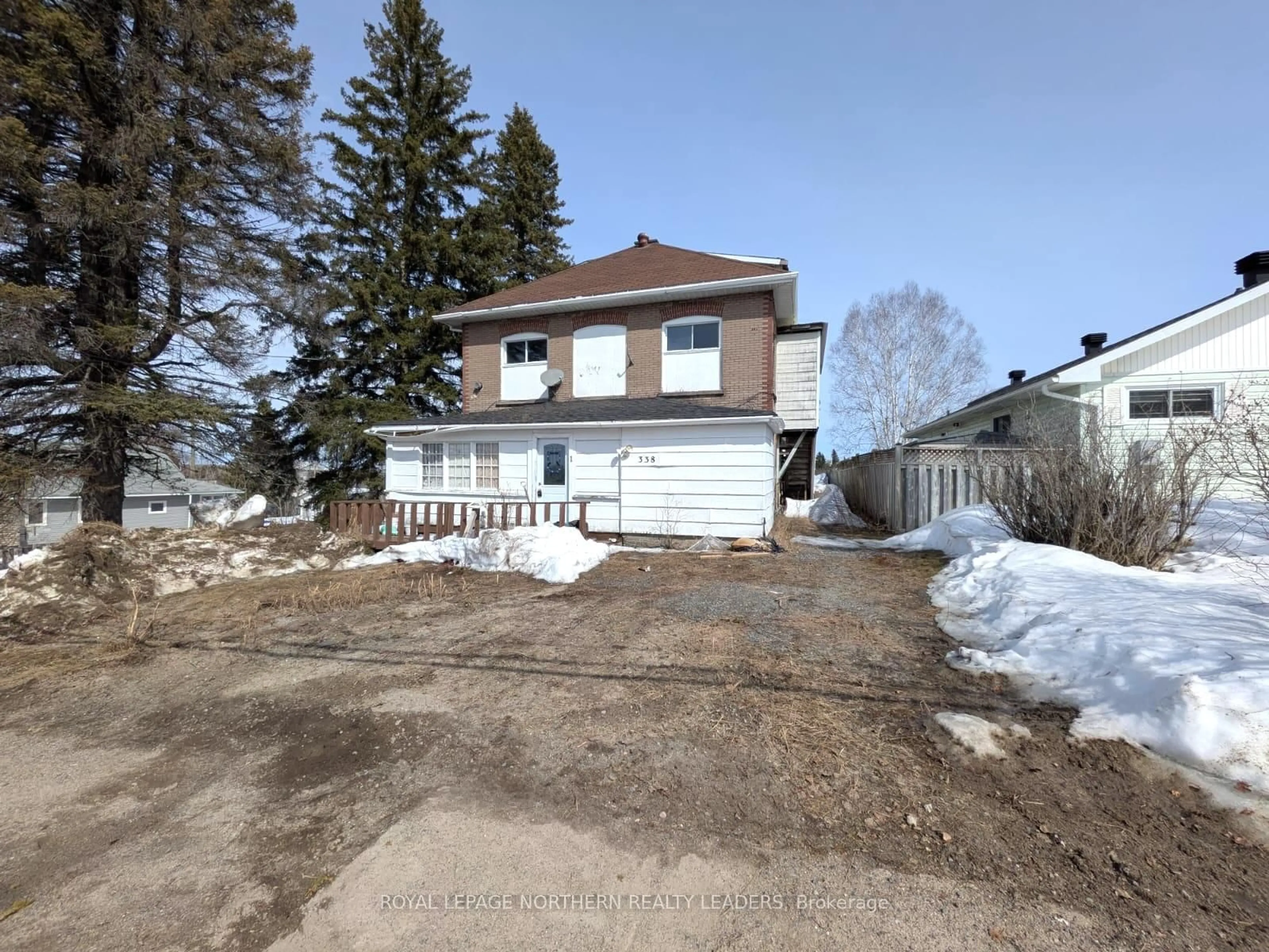 A pic from outside/outdoor area/front of a property/back of a property/a pic from drone, street for 338 Fourth Ave, Black River-Matheson Ontario P0K 1N0