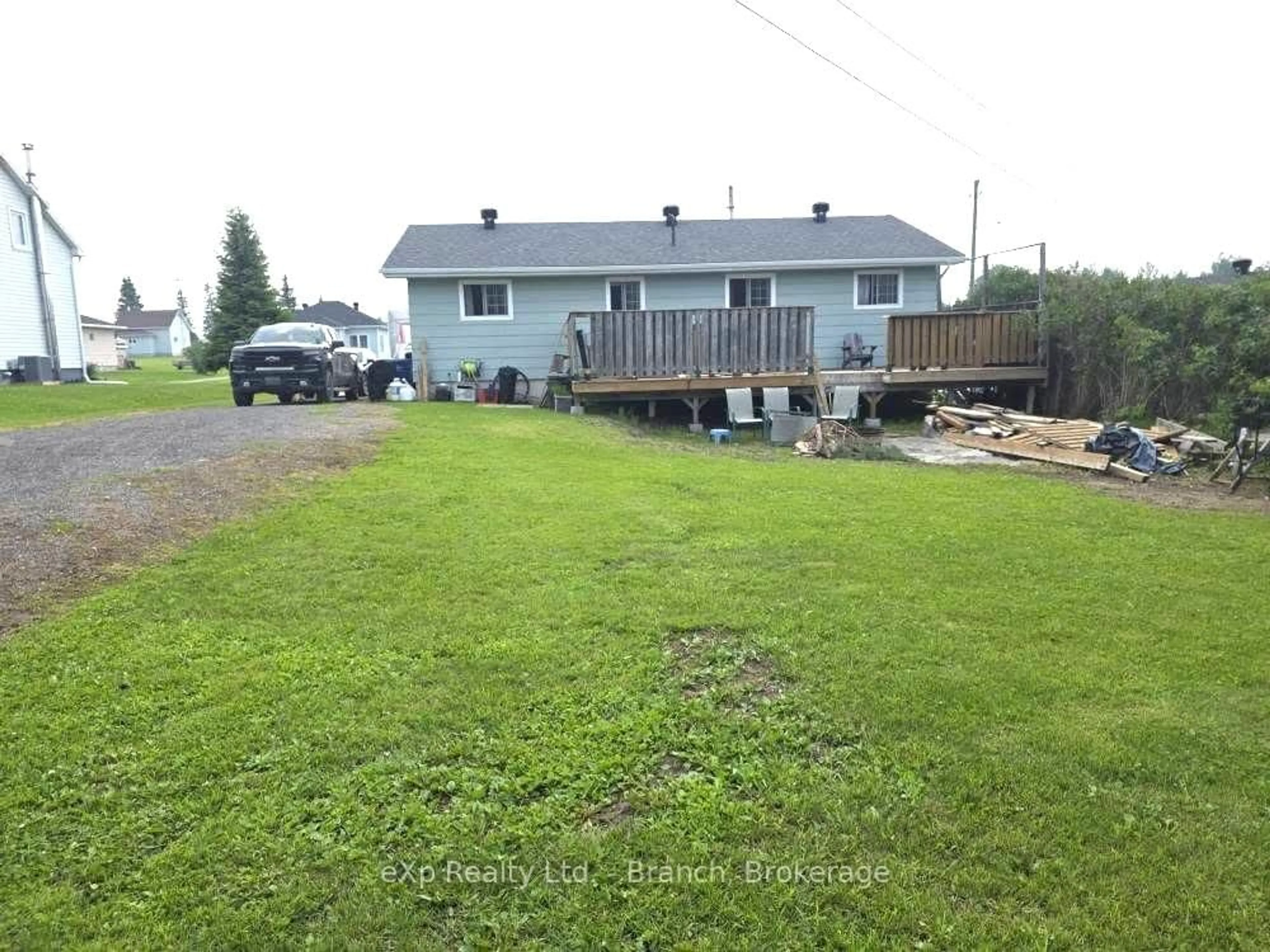 A pic from outside/outdoor area/front of a property/back of a property/a pic from drone, water/lake/river/ocean view for 17 Gauthier St, Kapuskasing Ontario P0L 1G0