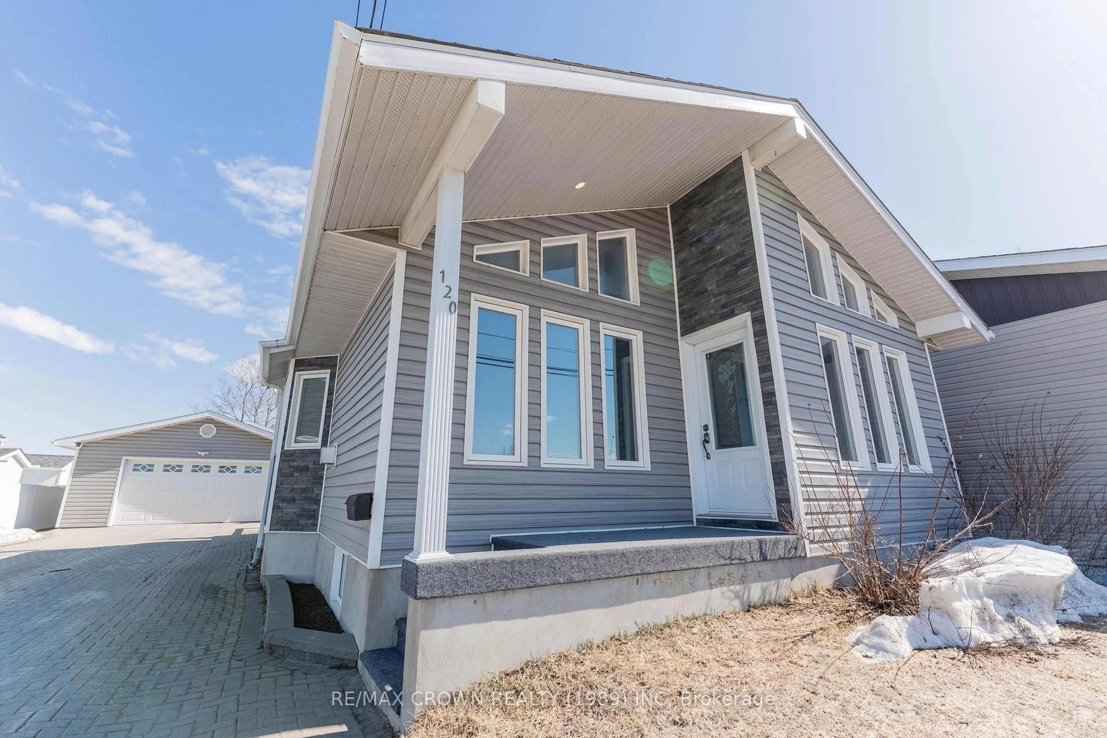 Home with vinyl exterior material, street for 120 Government Rd, Kapuskasing Ontario P5N 2W8