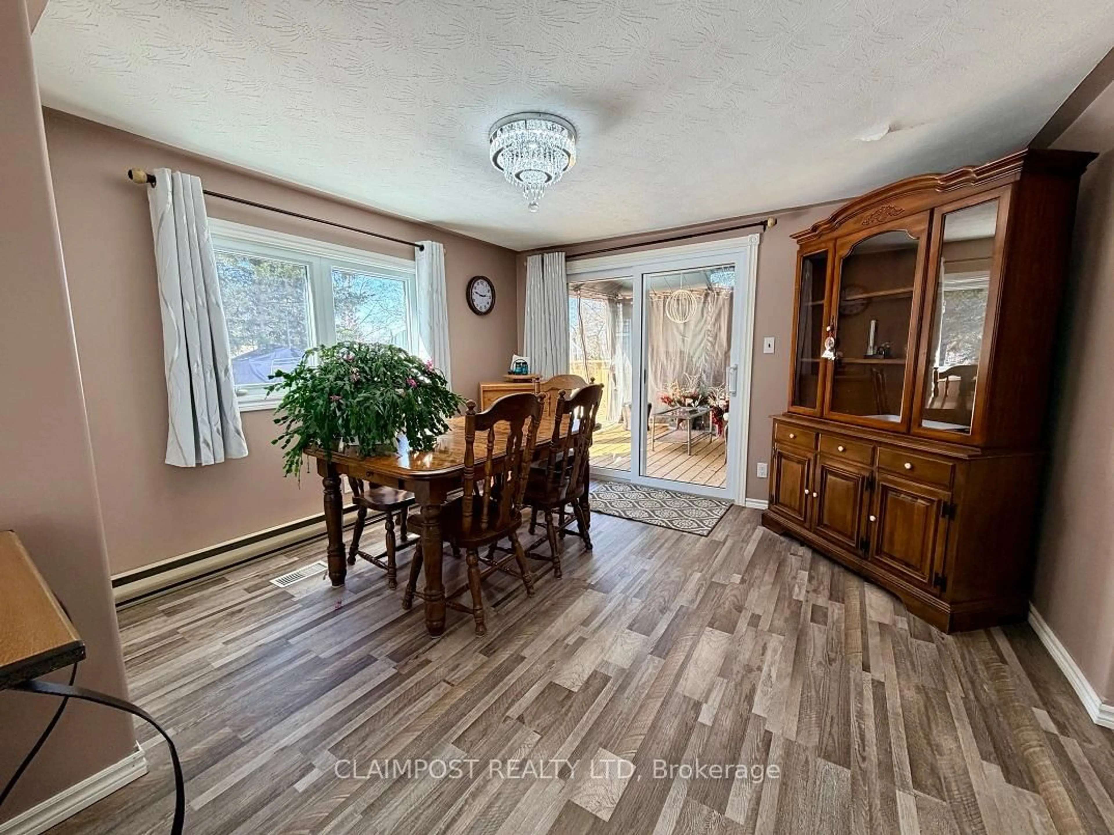 Dining room, wood/laminate floor for 453 Second Ave, Black River-Matheson Ontario P0K 1N0