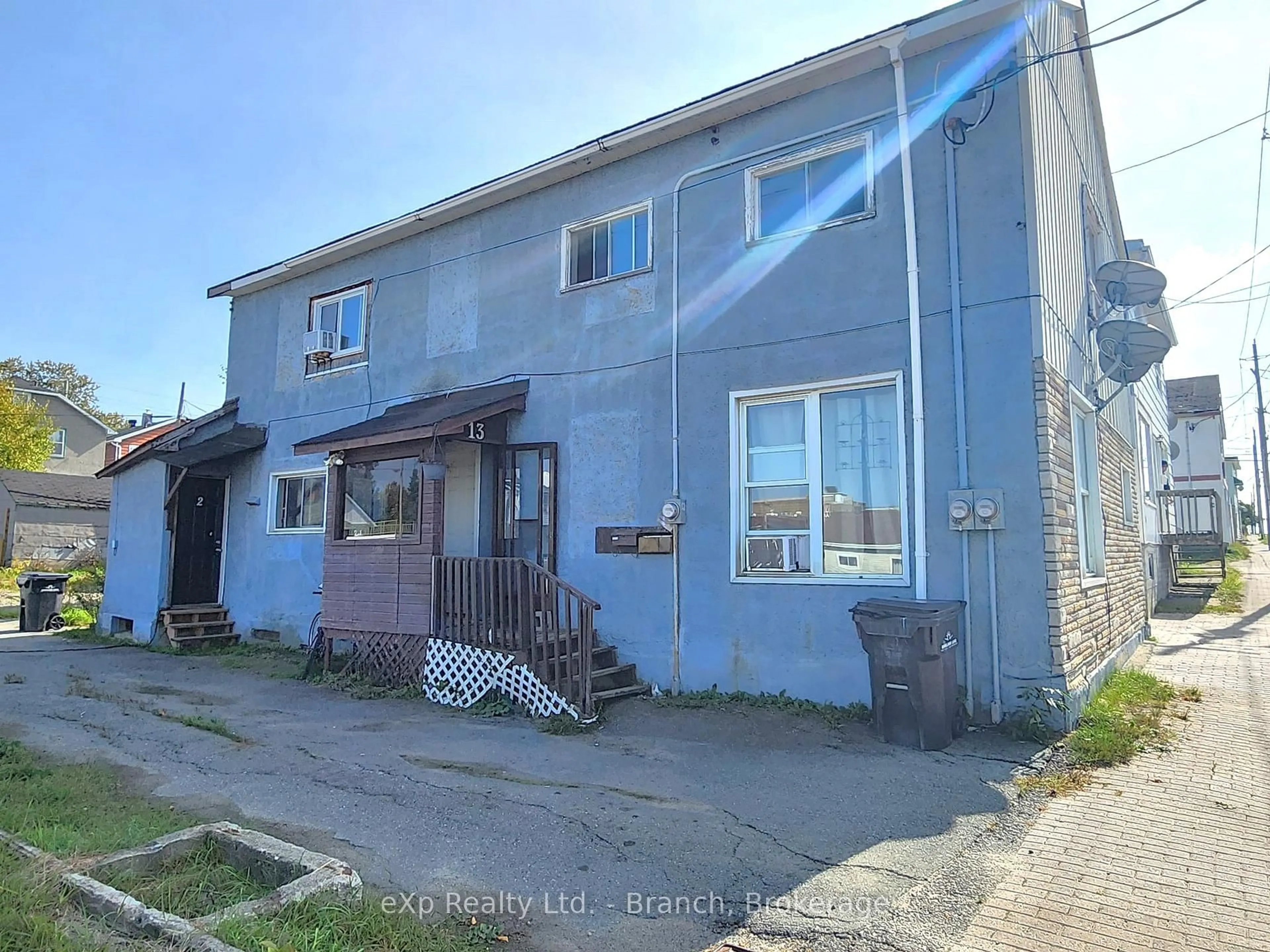 A pic from outside/outdoor area/front of a property/back of a property/a pic from drone, street for 13 Main St, Kirkland Lake Ontario P2N 3C8