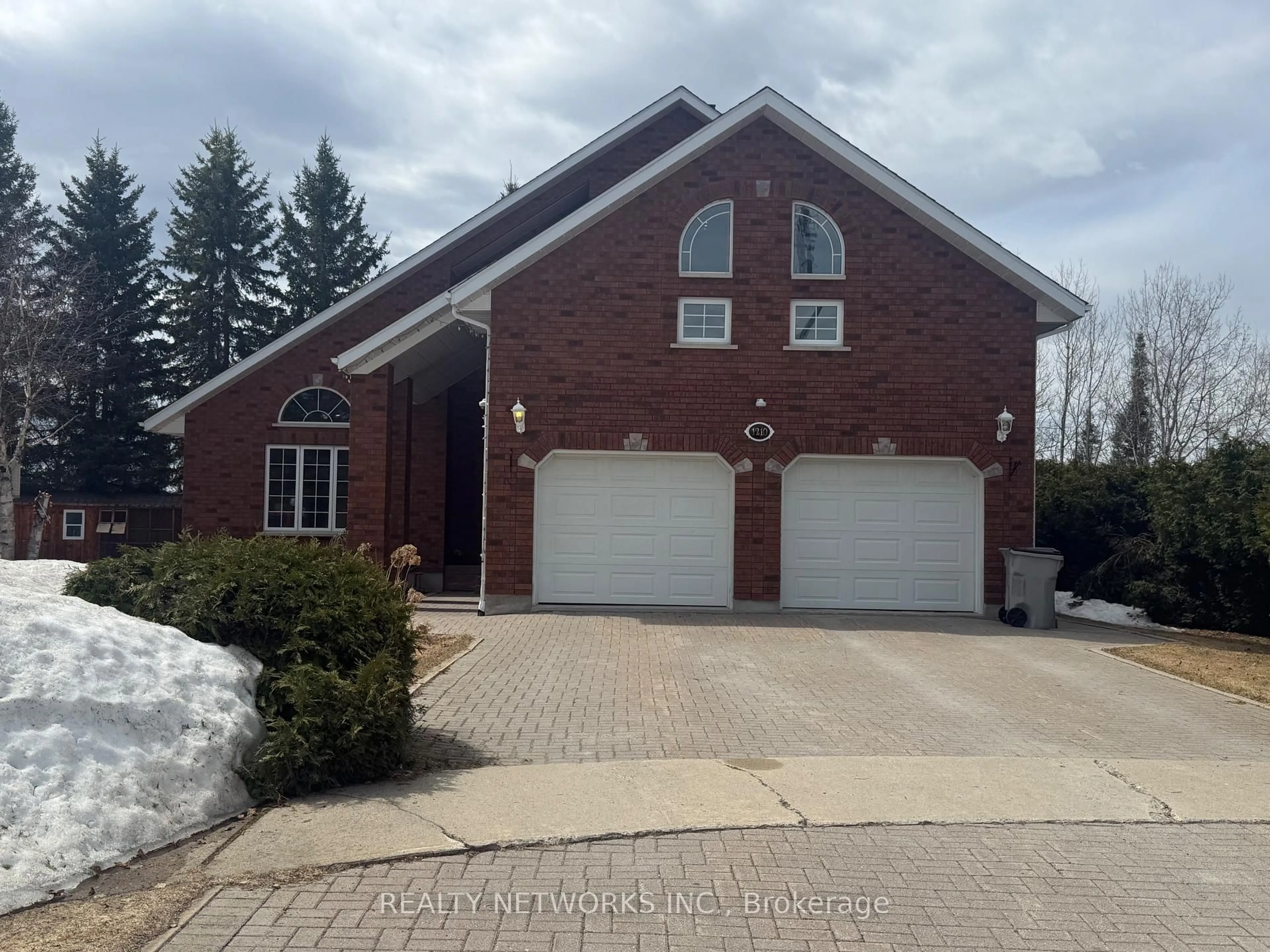 Home with brick exterior material, street for 1210 Lavigne Blvd, Timmins Ontario P4N 8M7