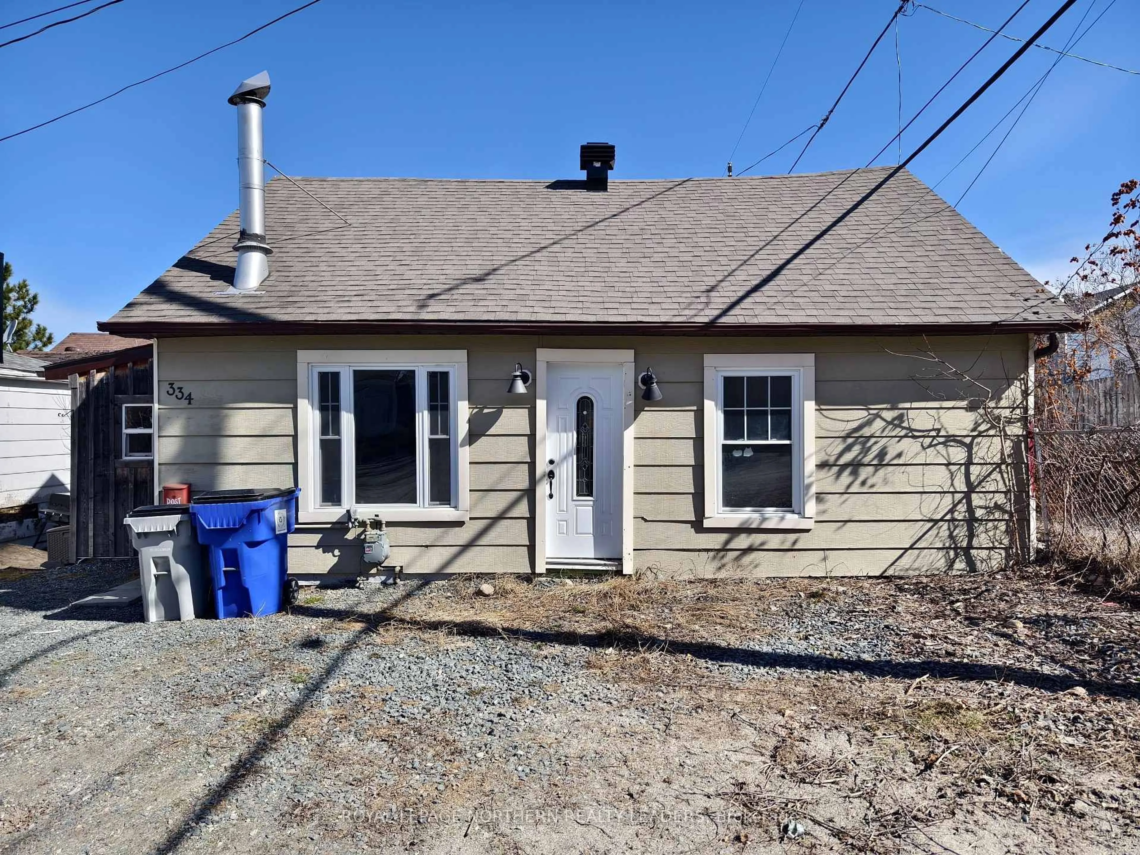 A pic from outside/outdoor area/front of a property/back of a property/a pic from drone, street for 334 Seventh Ave, Timmins Ontario P4N 5P8