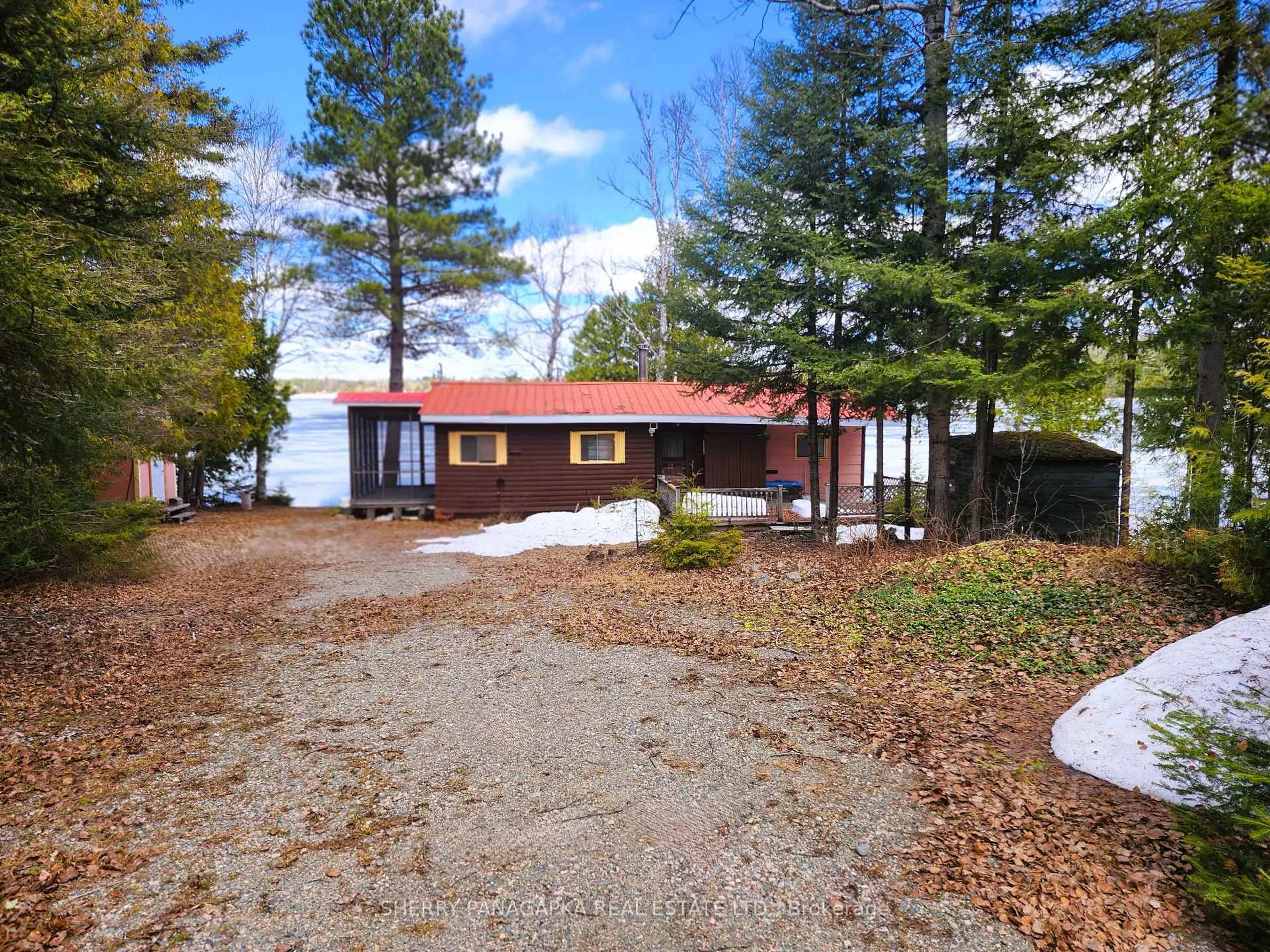 A pic from outside/outdoor area/front of a property/back of a property/a pic from drone, water/lake/river/ocean view for 146 Boland Rd, Kirkland Lake Ontario P0K 1T0