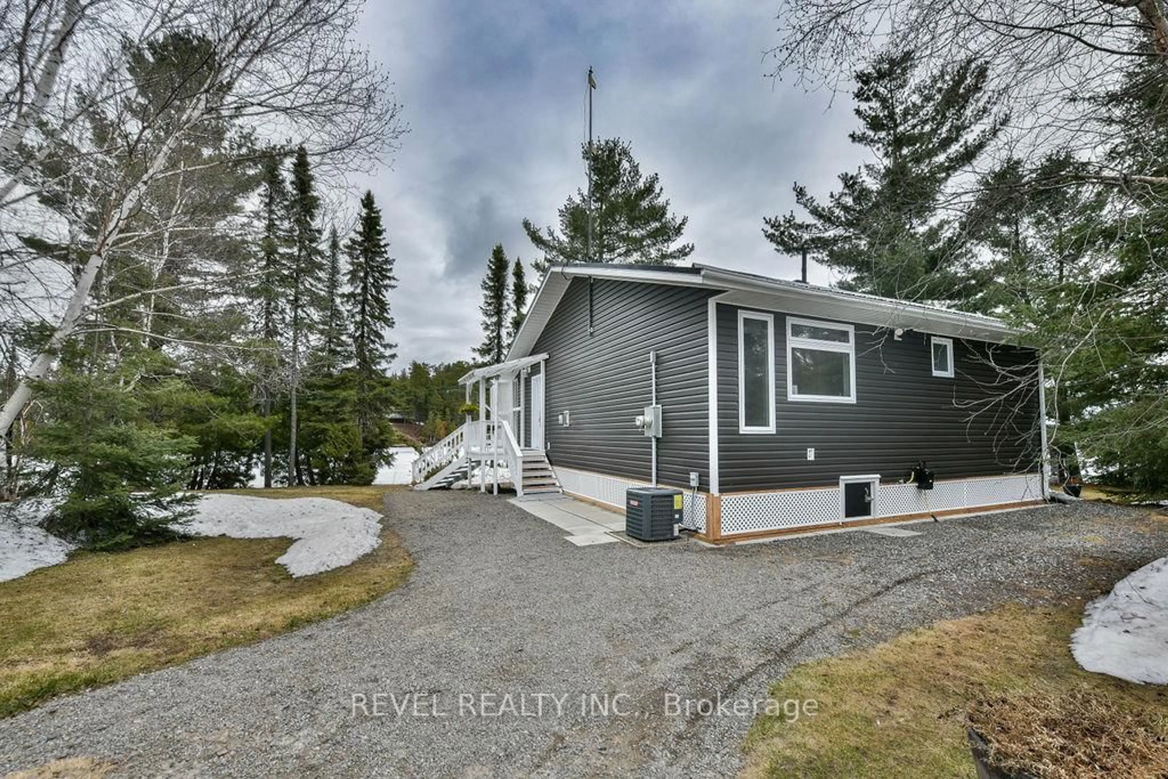 A pic from outside/outdoor area/front of a property/back of a property/a pic from drone, street for 6801 Ice Chest Lake Rd, Timmins Ontario P0N 1A0