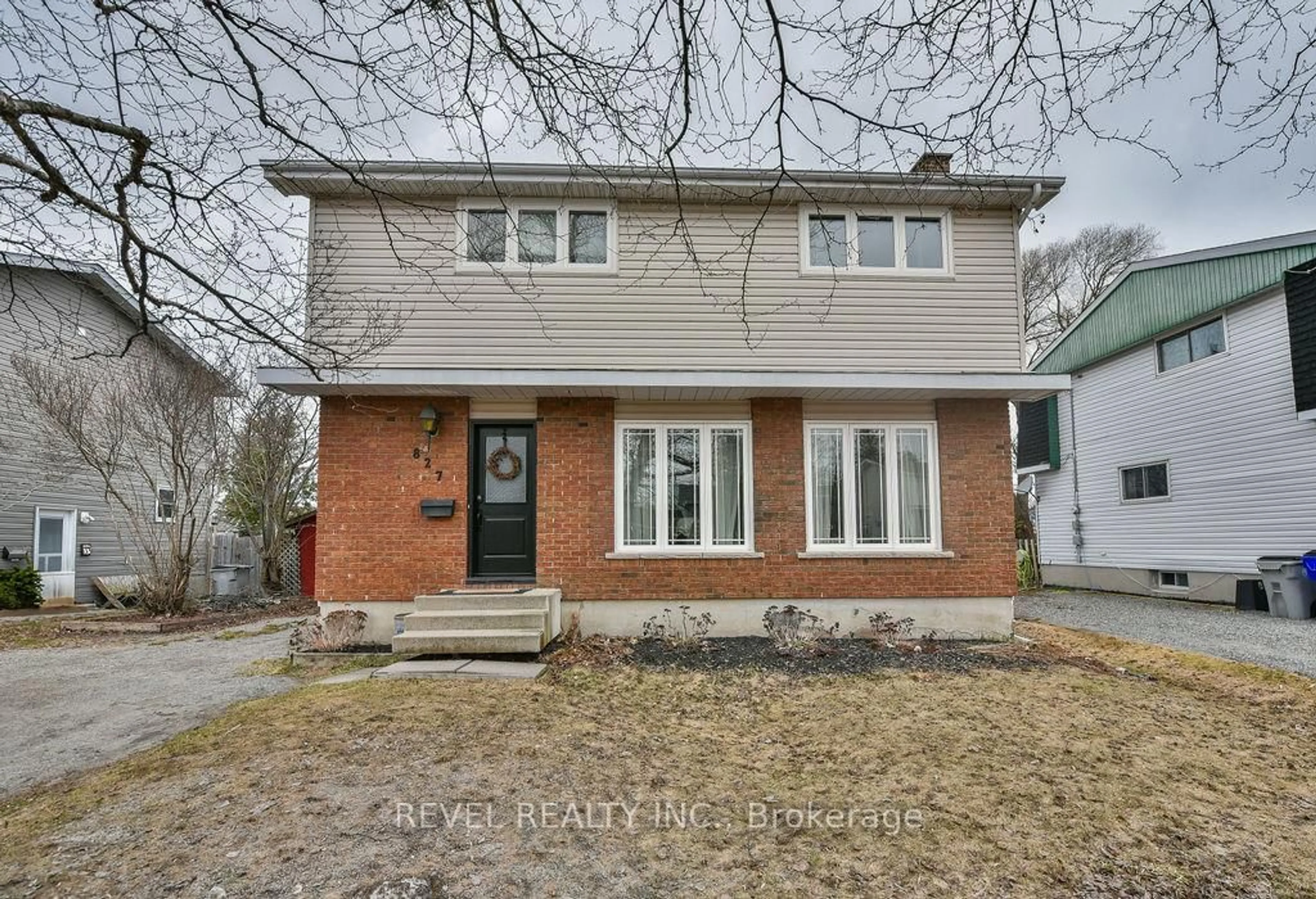 Home with brick exterior material, street for 827 Denise St, Timmins Ontario P4N 7M5