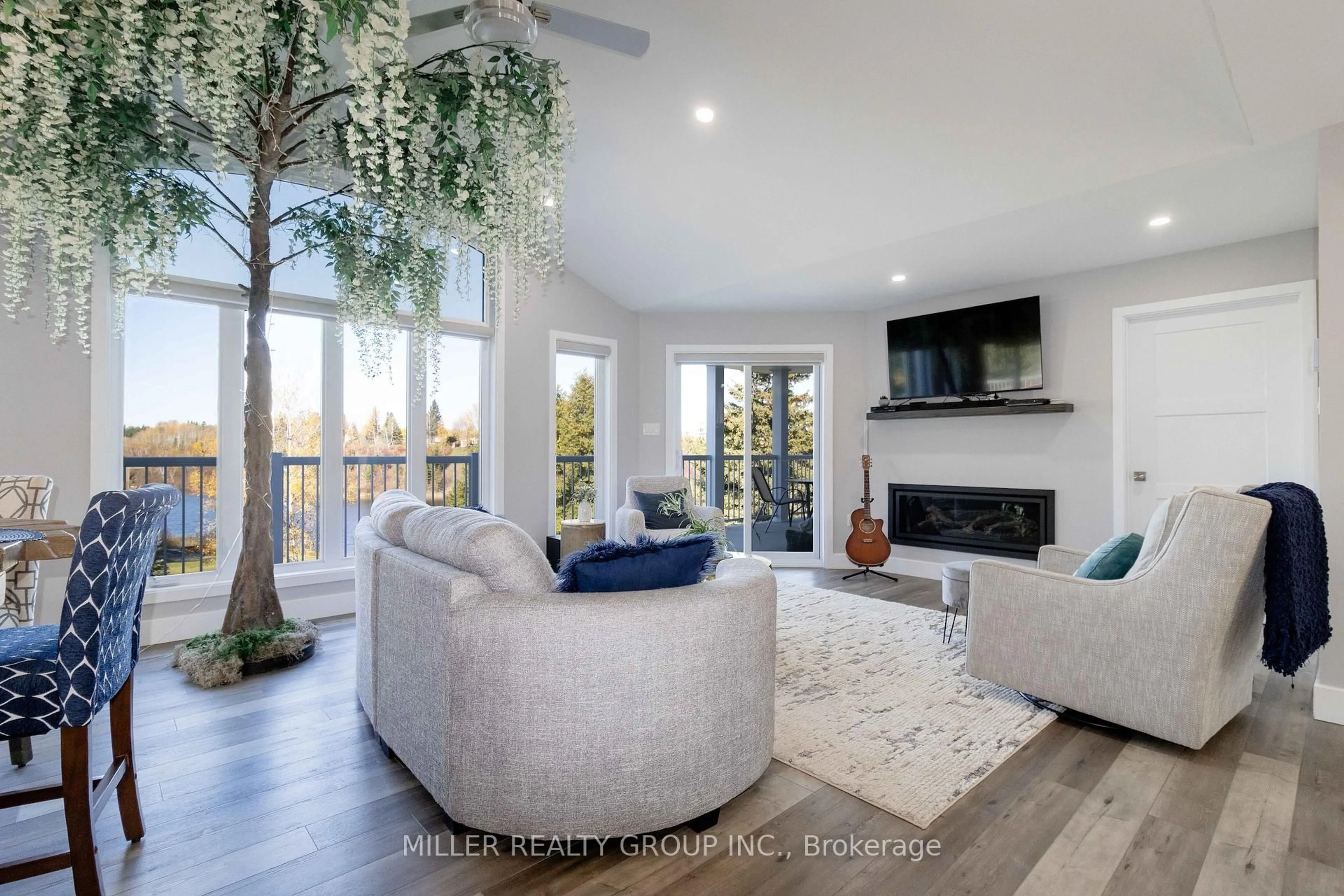 Living room with furniture, unknown for 2 Lakeshore Ave, Englehart Ontario P0J 1B0