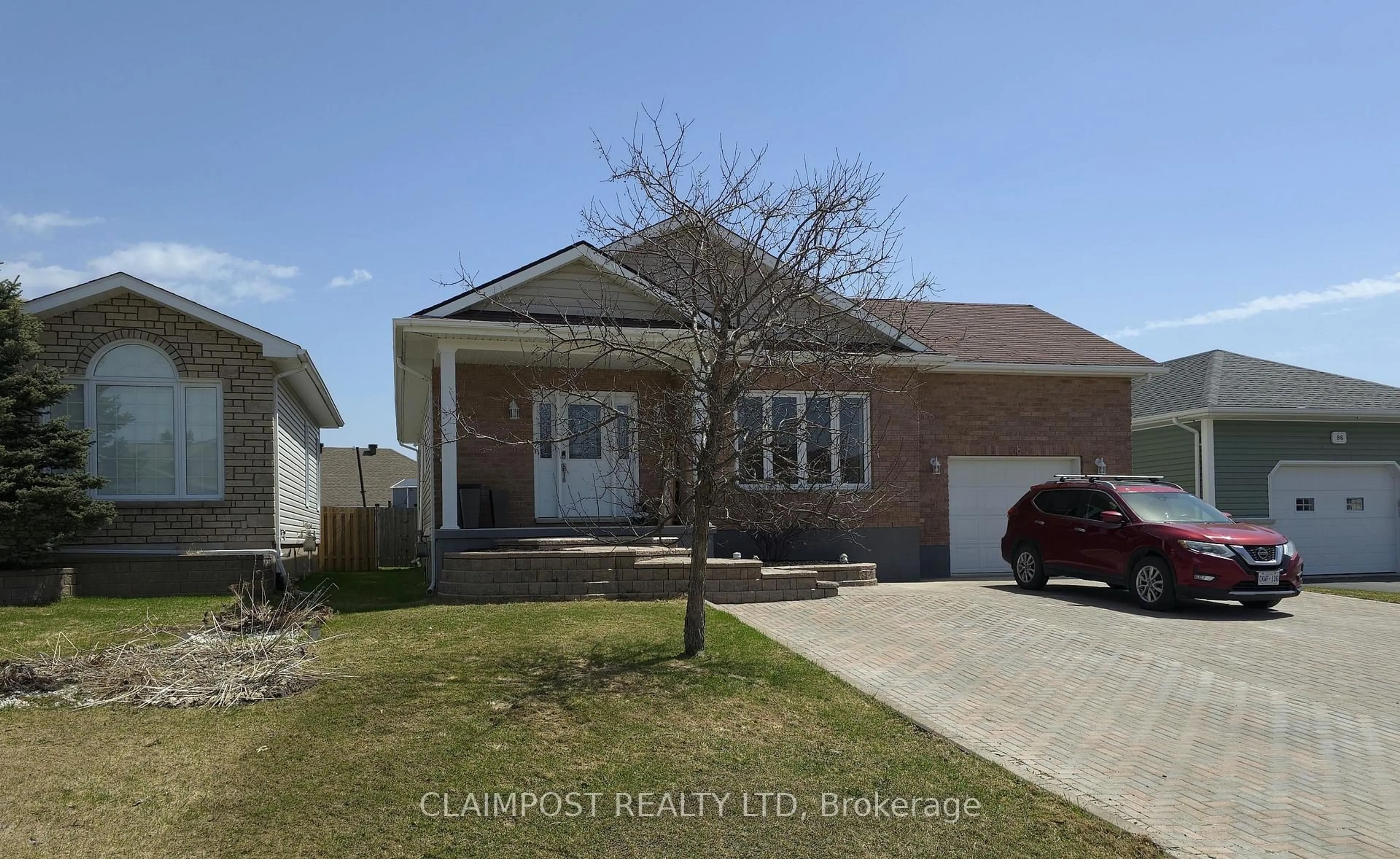 Home with brick exterior material, street for 78 Majestic Dr, Timmins Ontario P4R 1N6