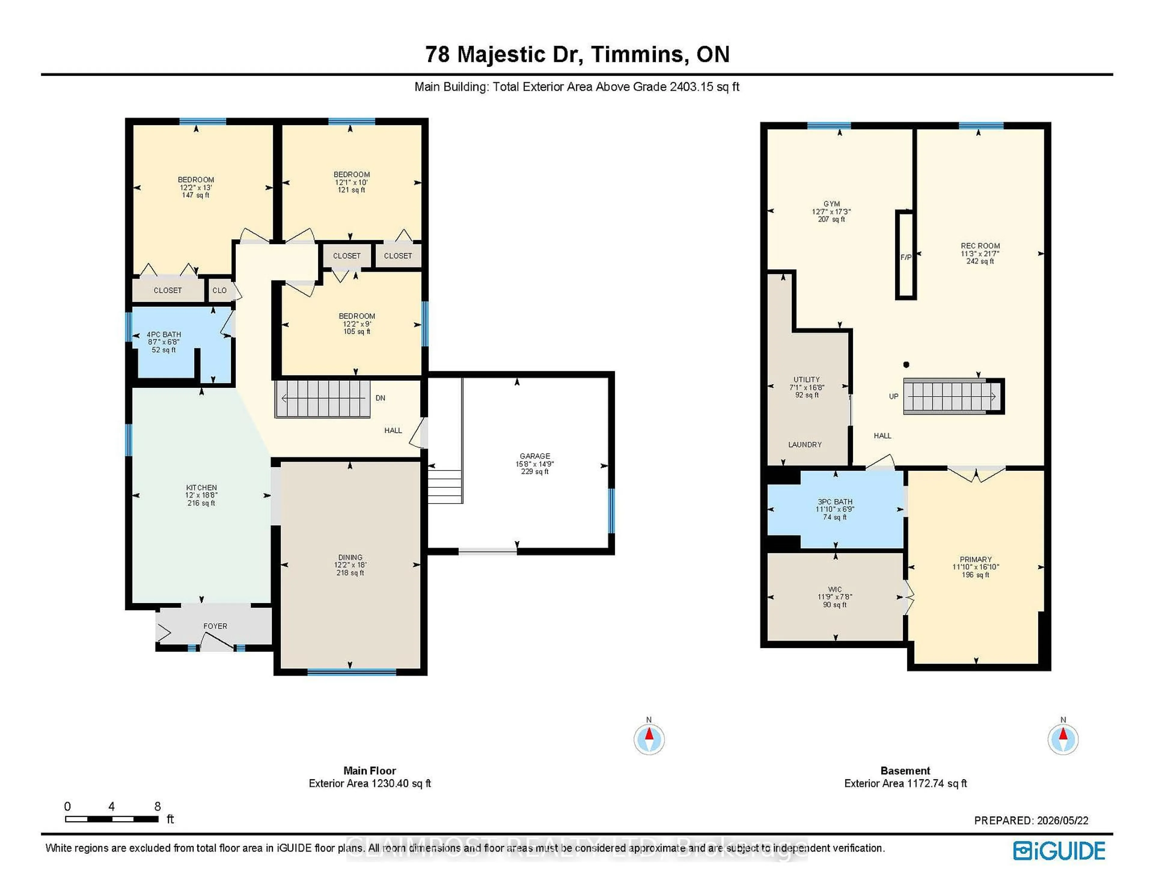 Floor plan for 78 Majestic Dr, Timmins Ontario P4R 1N6