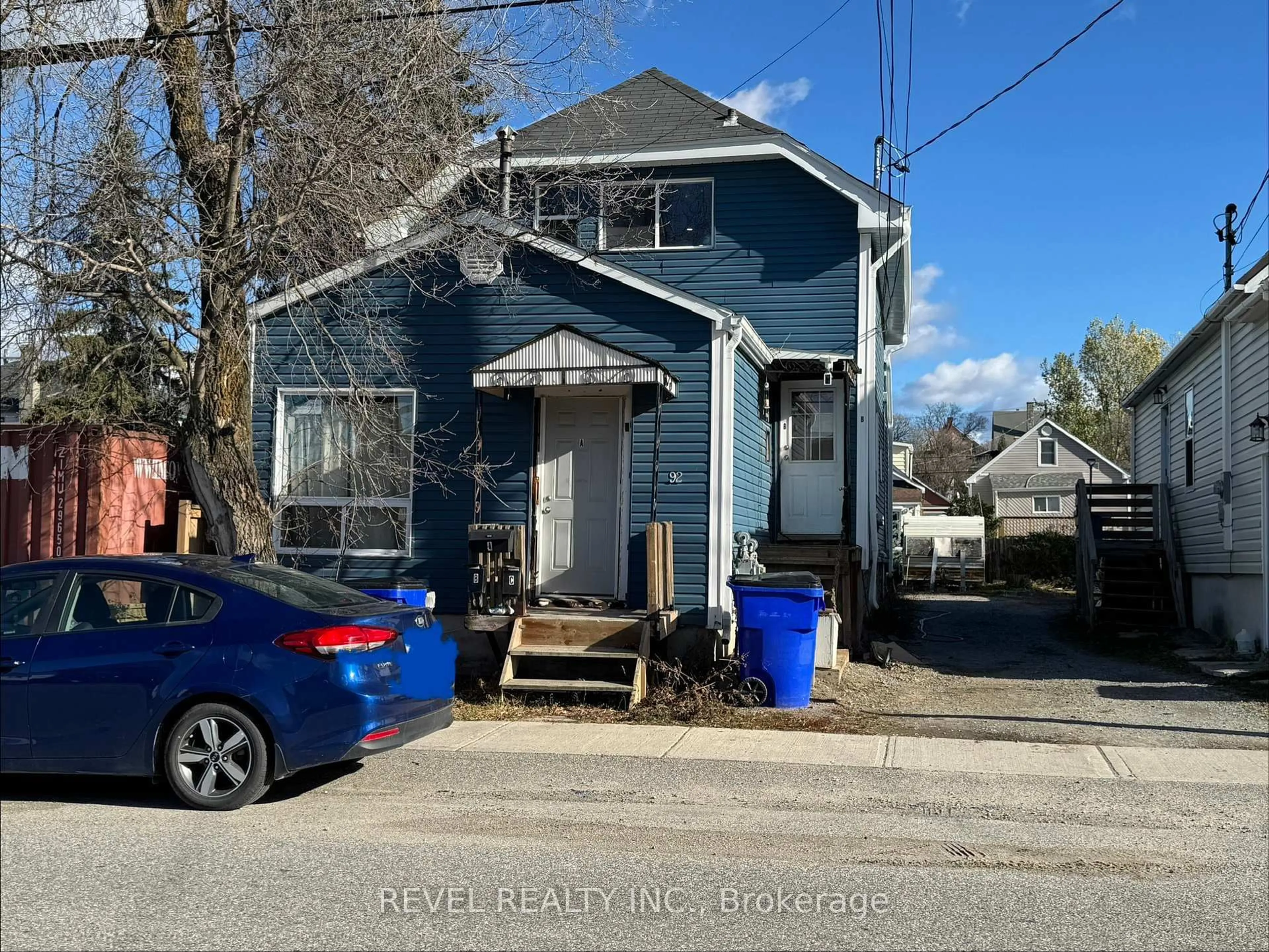 A pic from outside/outdoor area/front of a property/back of a property/a pic from drone, street for 92 Birch St, Timmins Ontario P4N 6C9