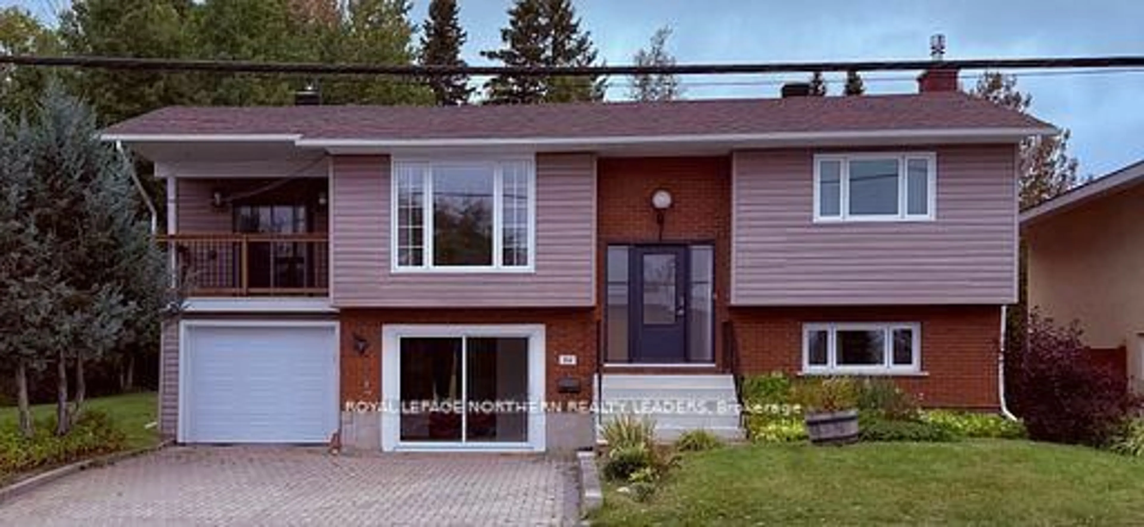 Home with vinyl exterior material, street for 84 Brousseau Ave, Timmins Ontario P4N 5Y2