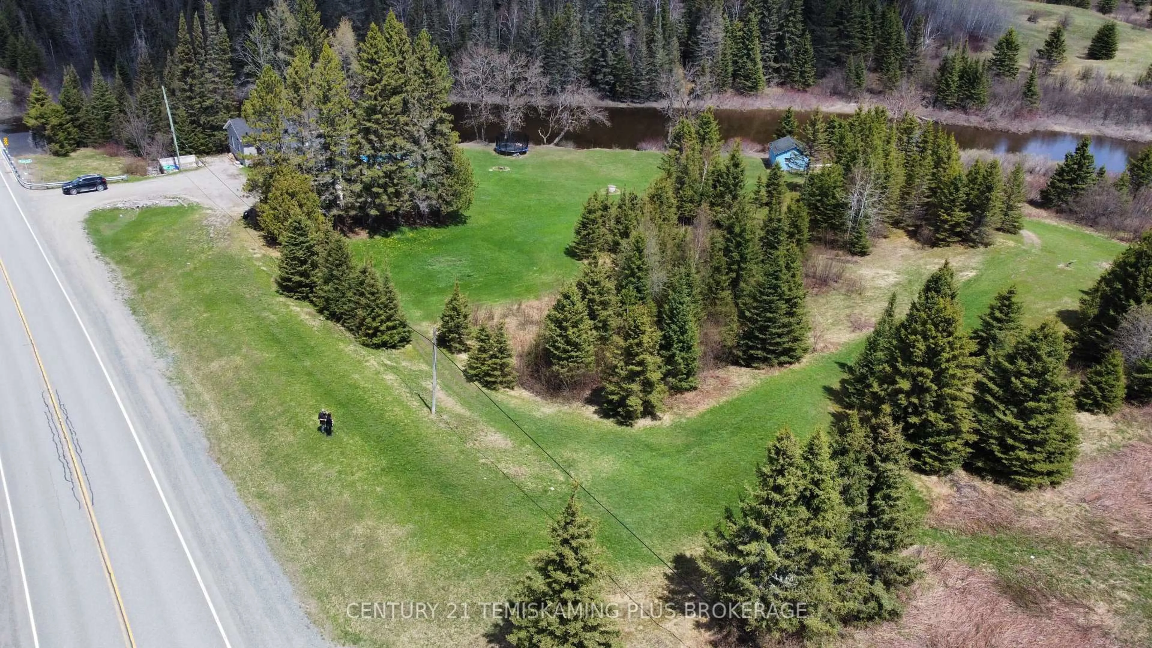 A pic from outside/outdoor area/front of a property/back of a property/a pic from drone, forest/trees view for 5230 Highway 112, Kirkland Lake Ontario P0K 1V0