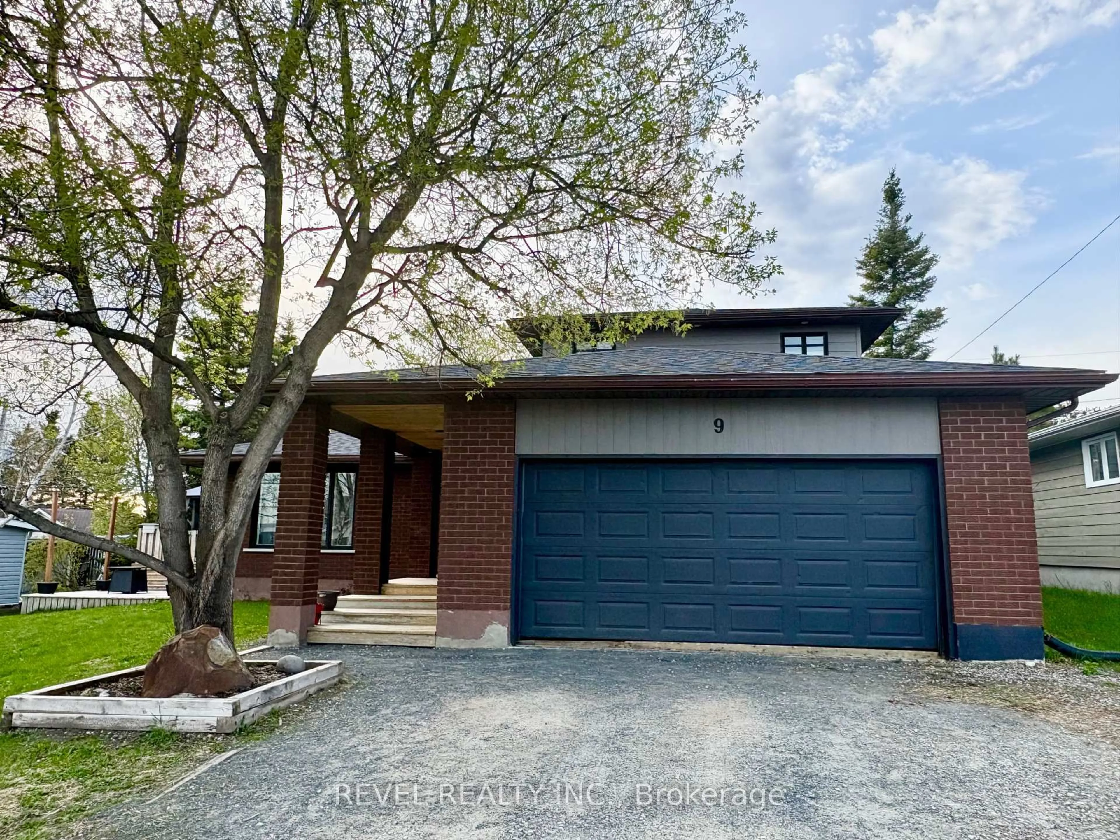 Home with brick exterior material, street for 9 Cree Rd, Cochrane Ontario P0L 1C0