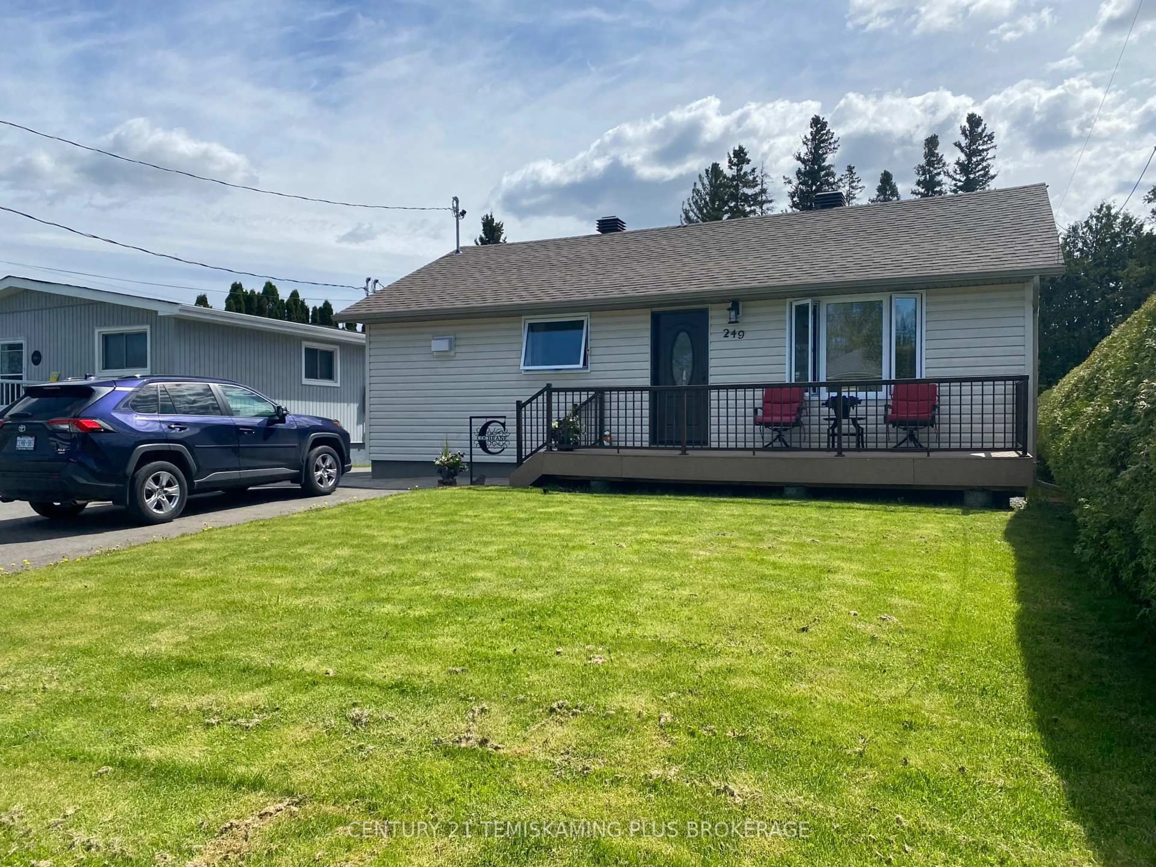 A pic from outside/outdoor area/front of a property/back of a property/a pic from drone, unknown for 249 Rebecca St, Temiskaming Shores Ontario P0J 1P0