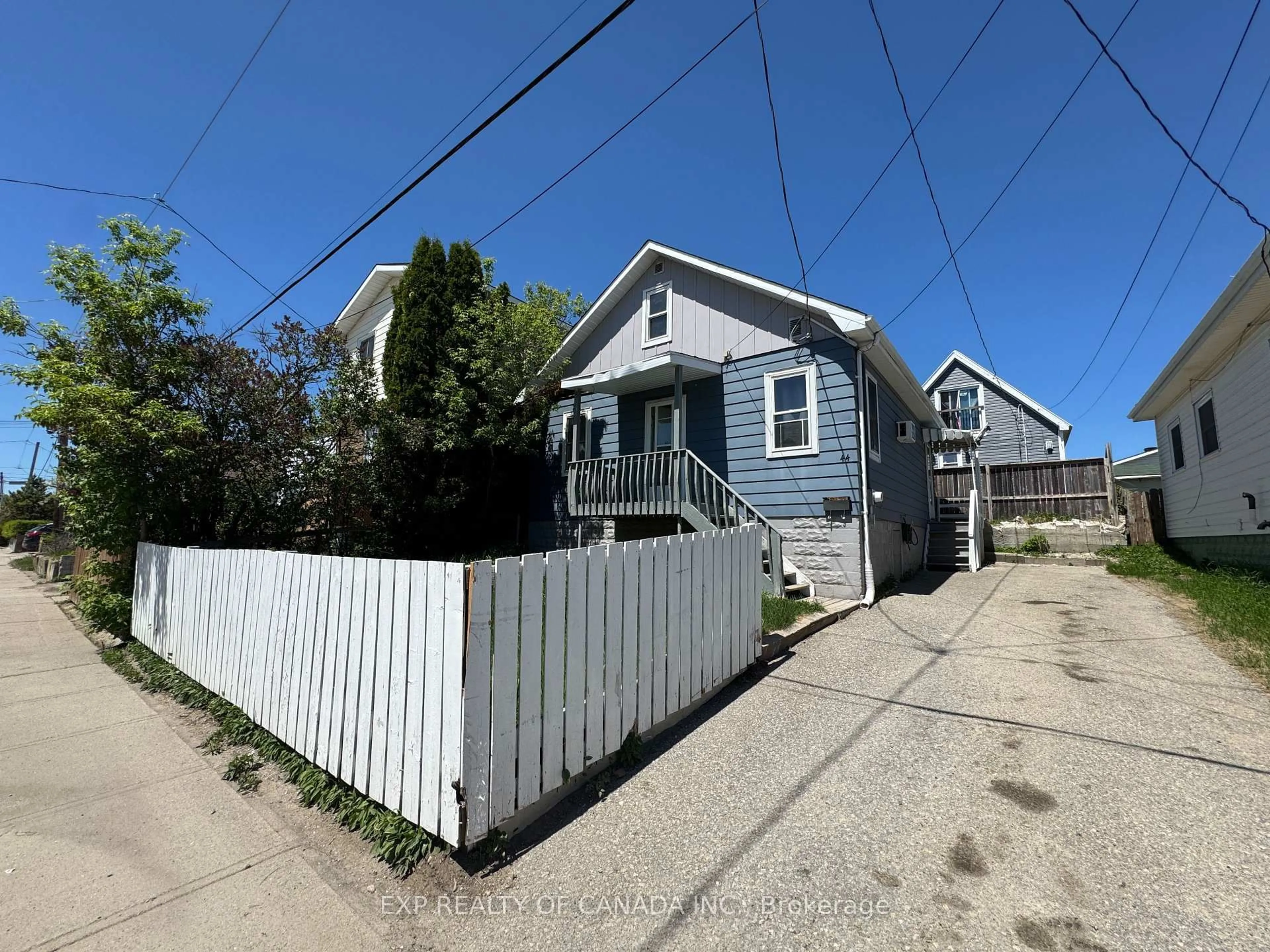 A pic from outside/outdoor area/front of a property/back of a property/a pic from drone, street for 44 Way Ave, Timmins Ontario P4N 3C5
