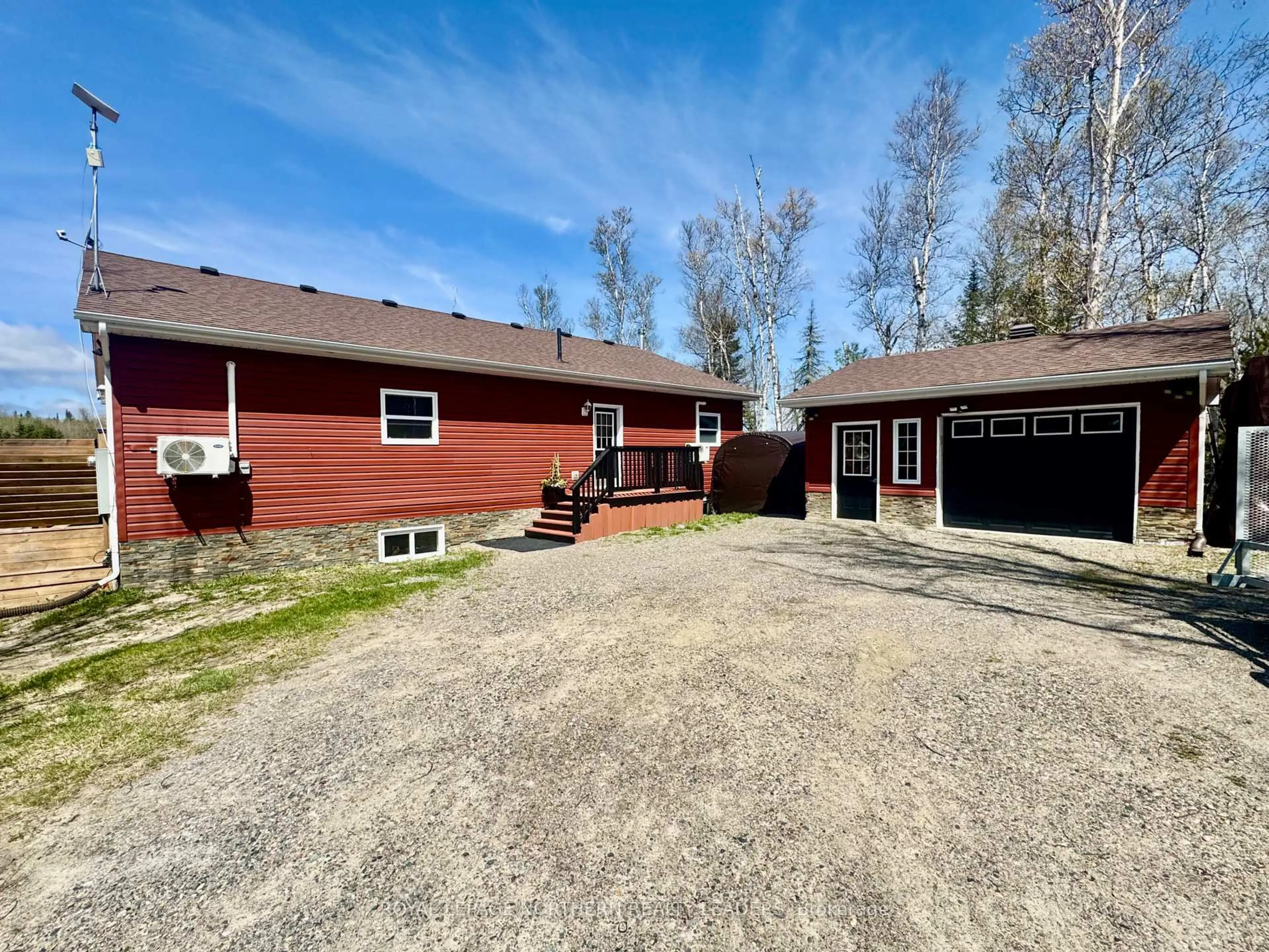 A pic from outside/outdoor area/front of a property/back of a property/a pic from drone, street for 724 Finn Rd, Timmins Ontario P0N 1A0