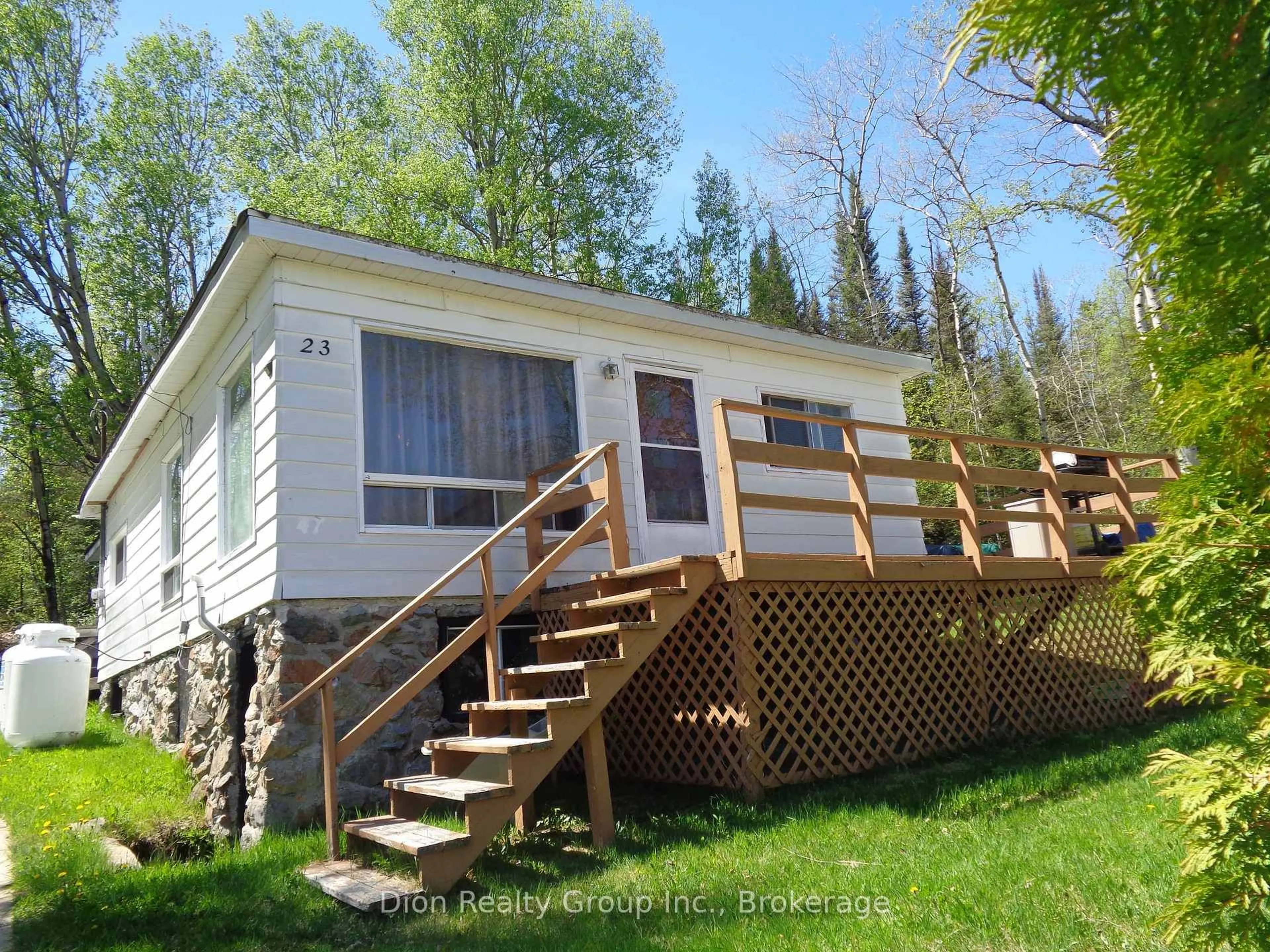 Home with vinyl exterior material, unknown for 23 Swastika Ave, Kirkland Lake Ontario P0K 1T0