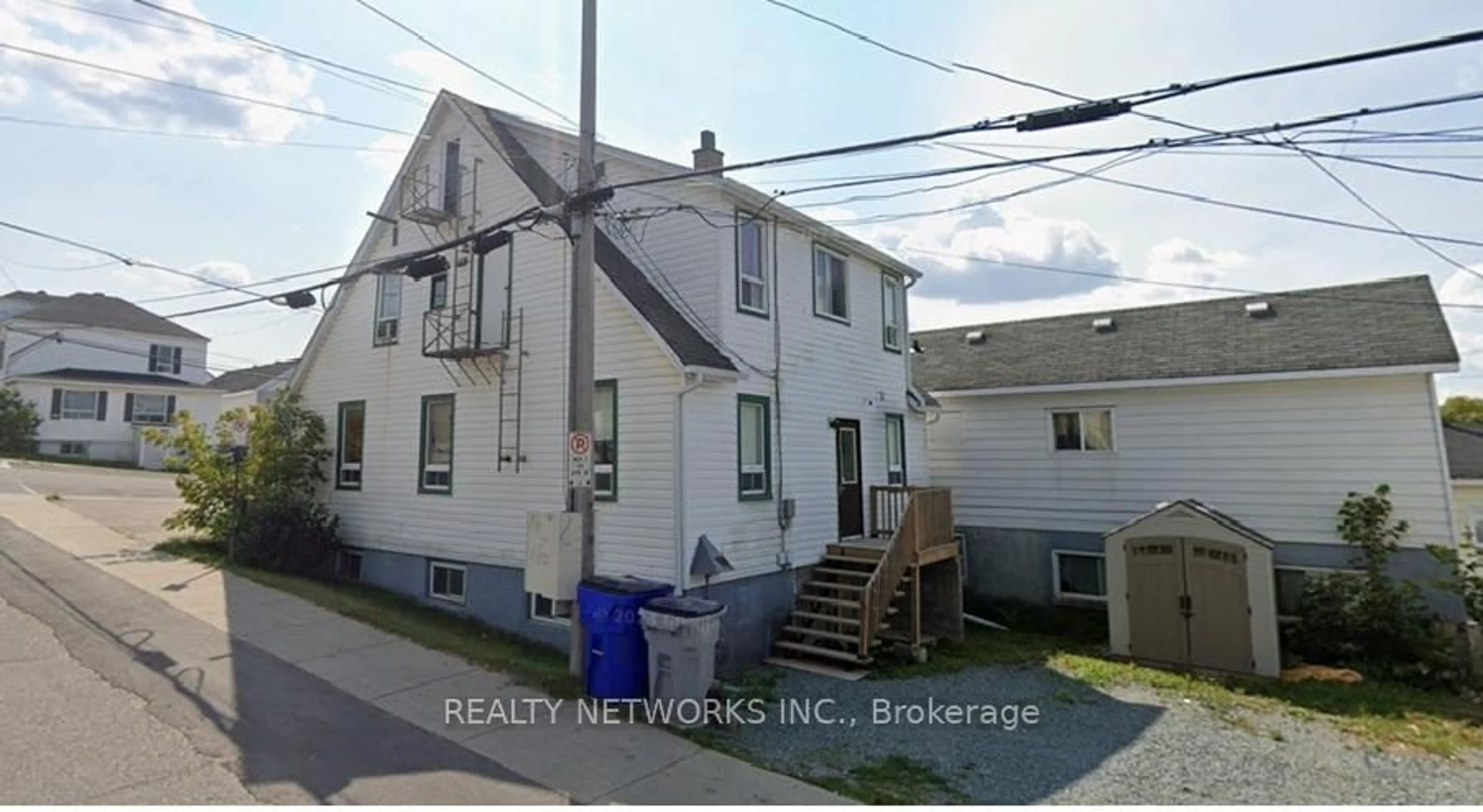 A pic from outside/outdoor area/front of a property/back of a property/a pic from drone, street for 152 Fifth Ave, Timmins Ontario P4N 5K9