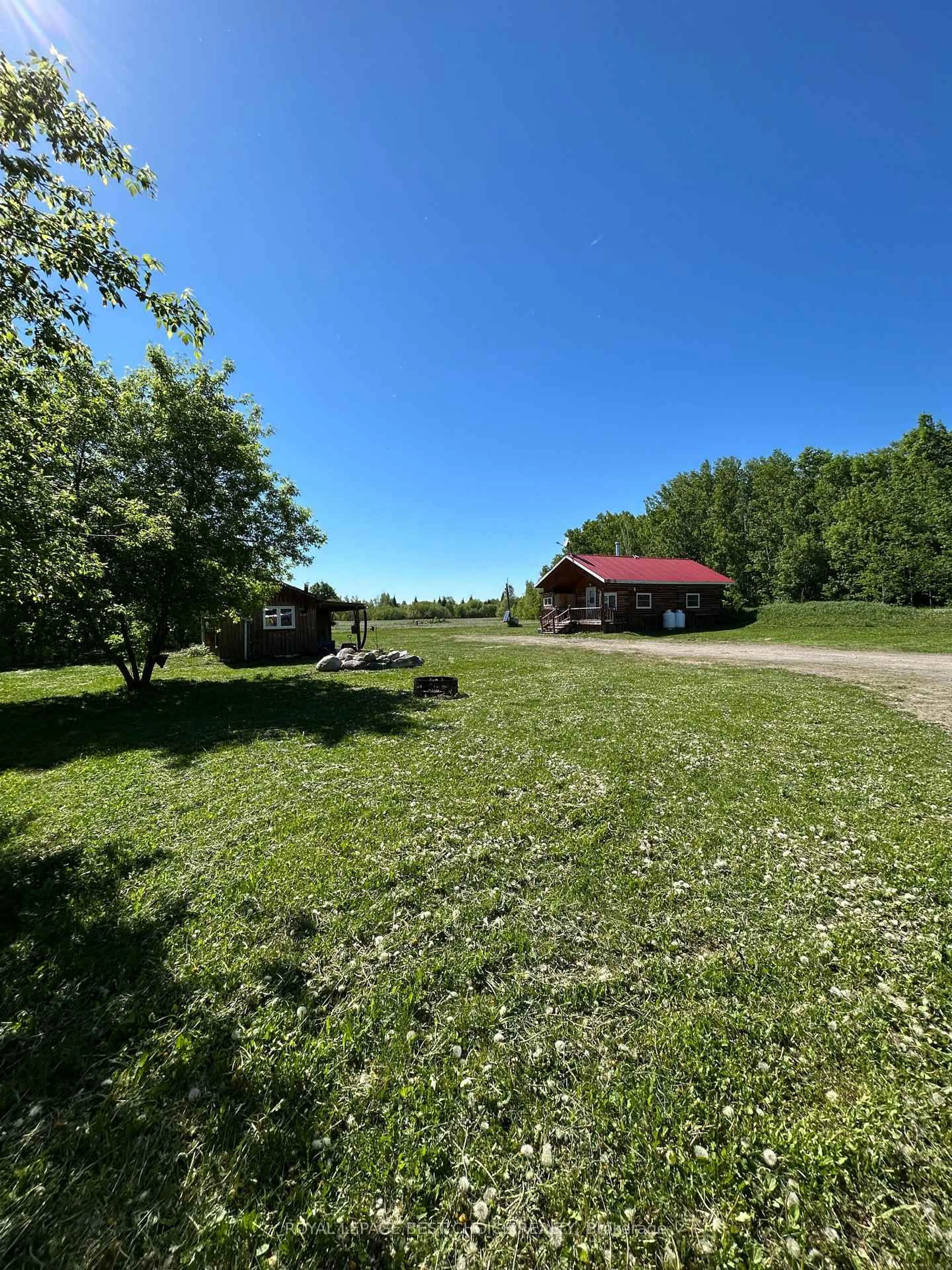 A pic from outside/outdoor area/front of a property/back of a property/a pic from drone, forest/trees view for 85151 Poly Ure Rd, Armstrong Ontario P0J 1E0
