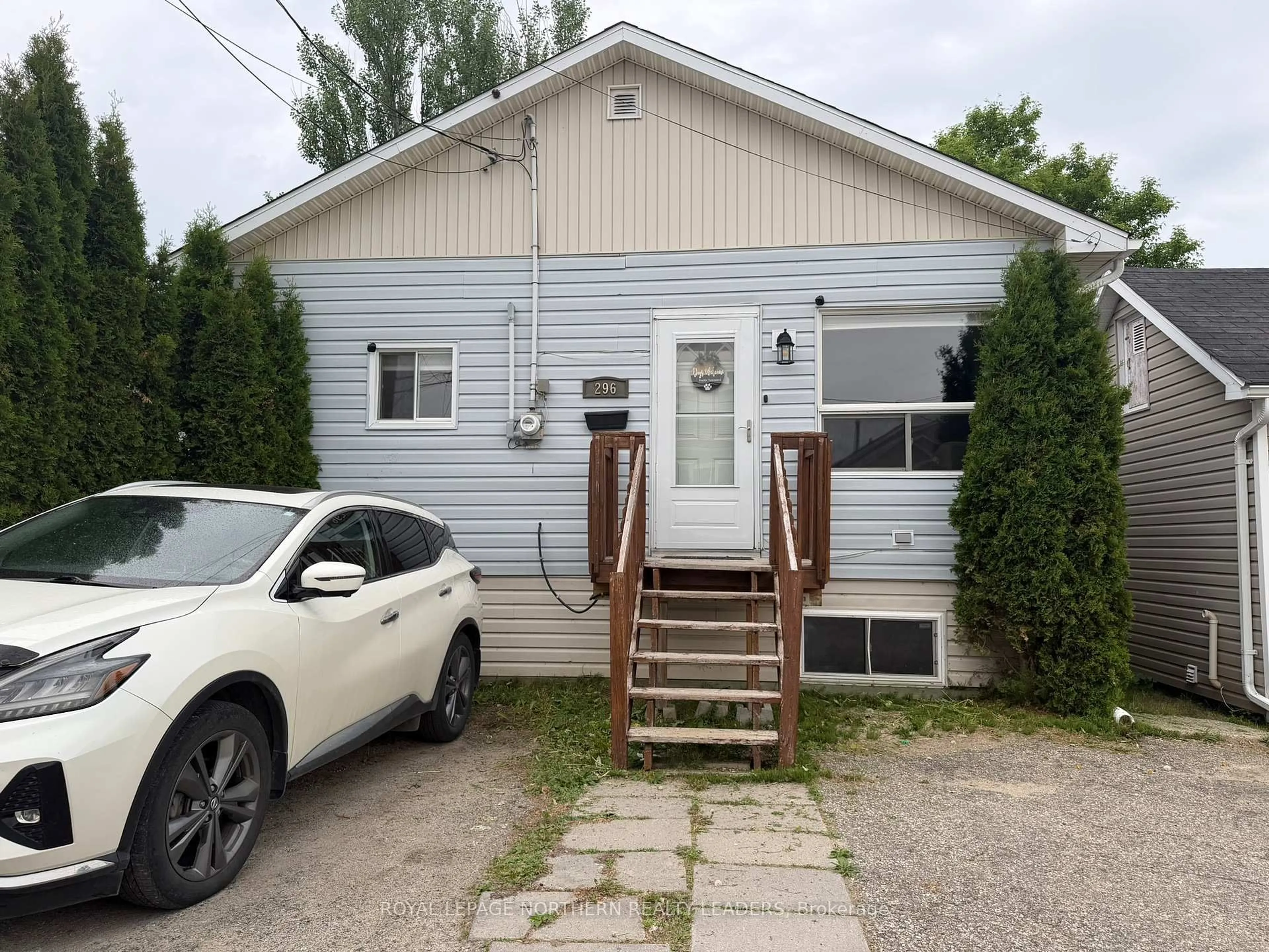 Home with vinyl exterior material, street for 296 Ann Ave, Timmins Ontario P4N 4T9