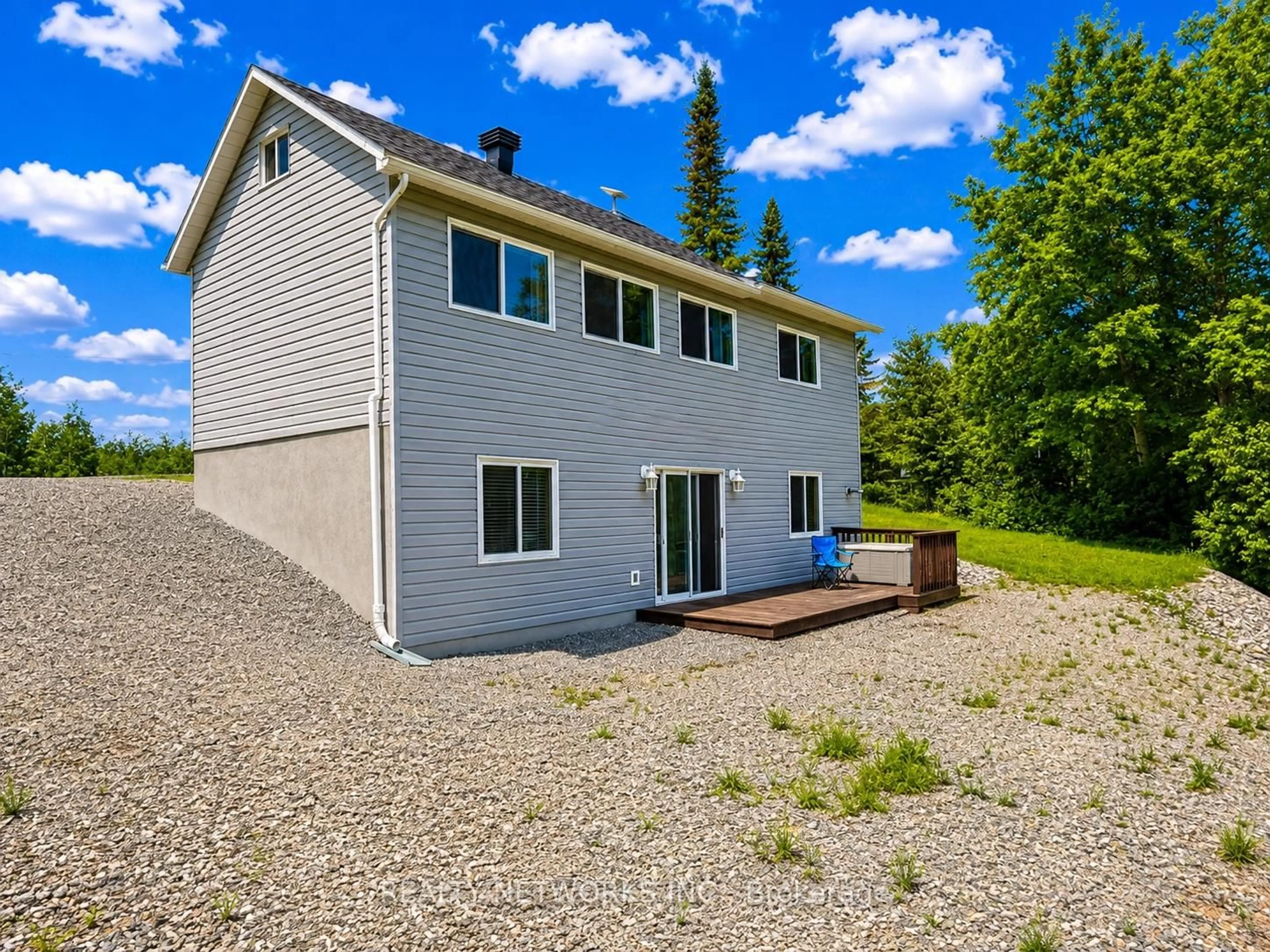A pic from outside/outdoor area/front of a property/back of a property/a pic from drone, unknown for 138 Anderson Dr, Timmins Ontario P0N 1A0