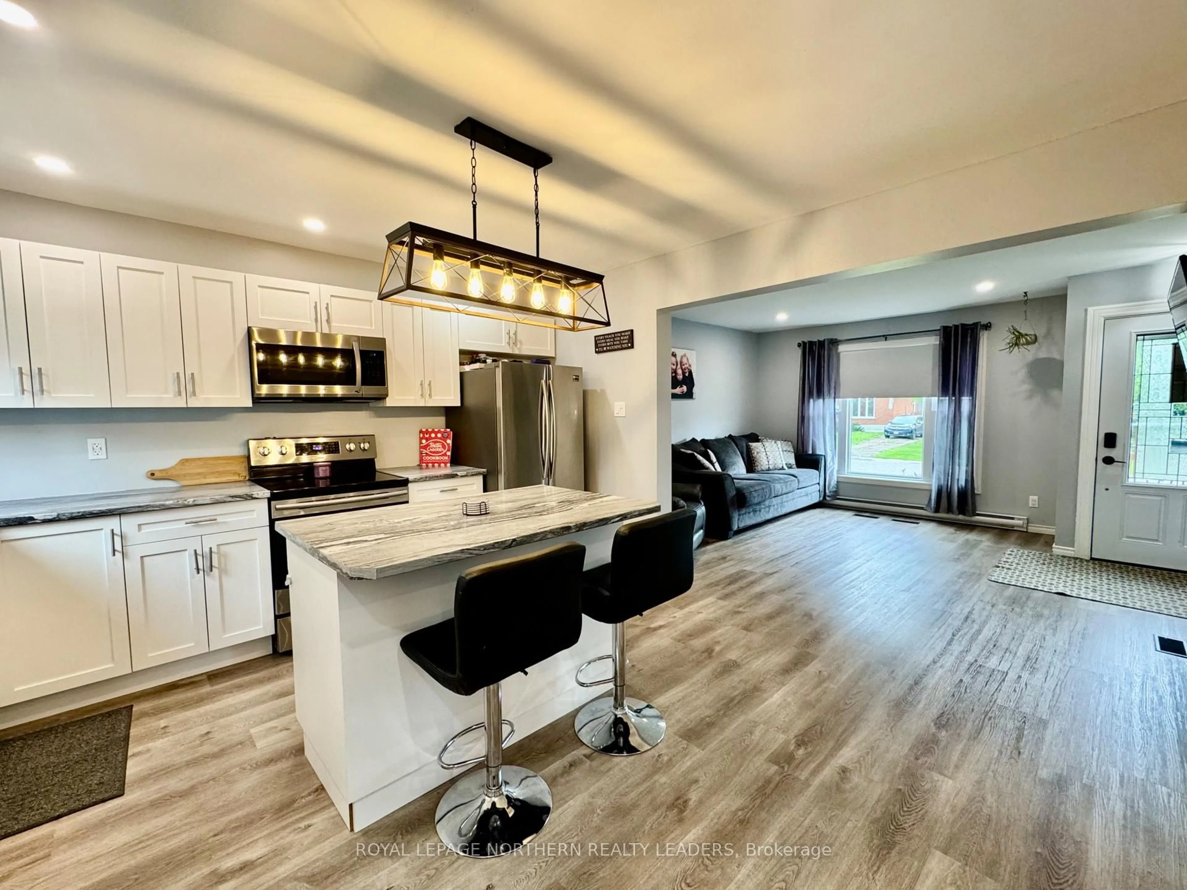 Open concept kitchen, unknown for 562 Spooner Dr, Timmins Ontario P4N 4R5