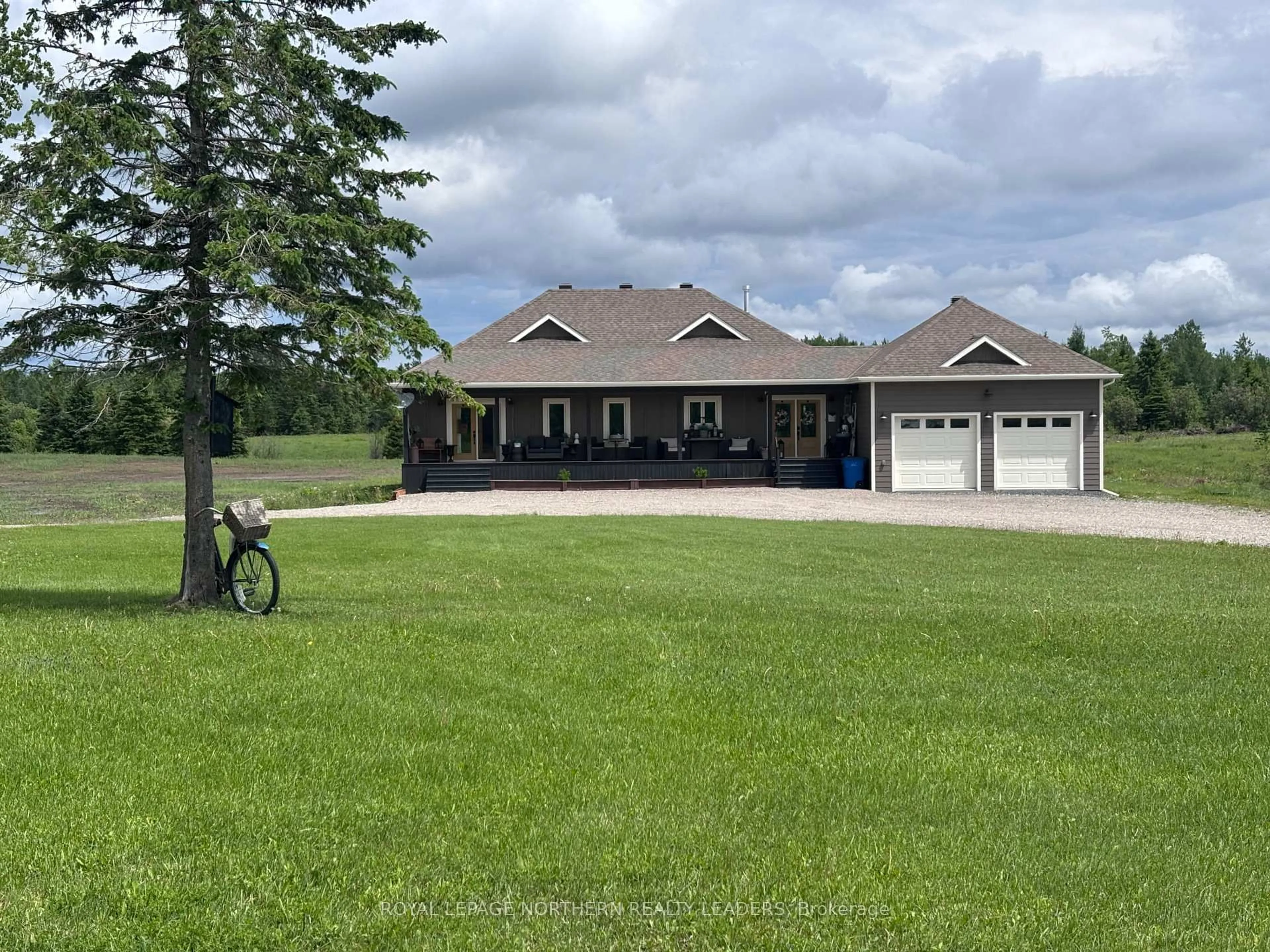 A pic from outside/outdoor area/front of a property/back of a property/a pic from drone, water/lake/river/ocean view for 1267 Concession 4 & 5 Concession, Cochrane Ontario P0L 1C0