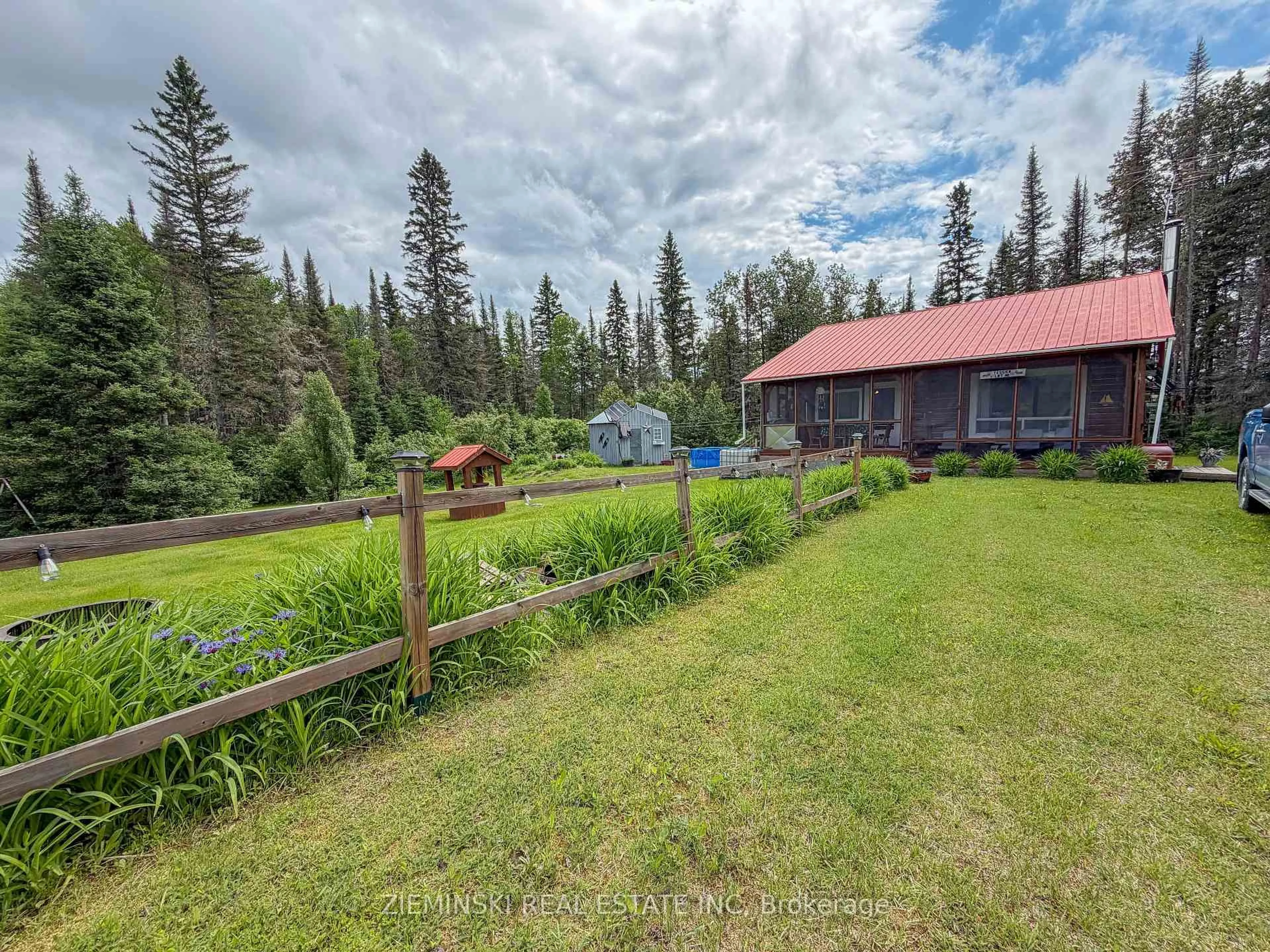 A pic from outside/outdoor area/front of a property/back of a property/a pic from drone, unknown for 22 Rapids Ave, Cochrane Ontario P0L 1C0