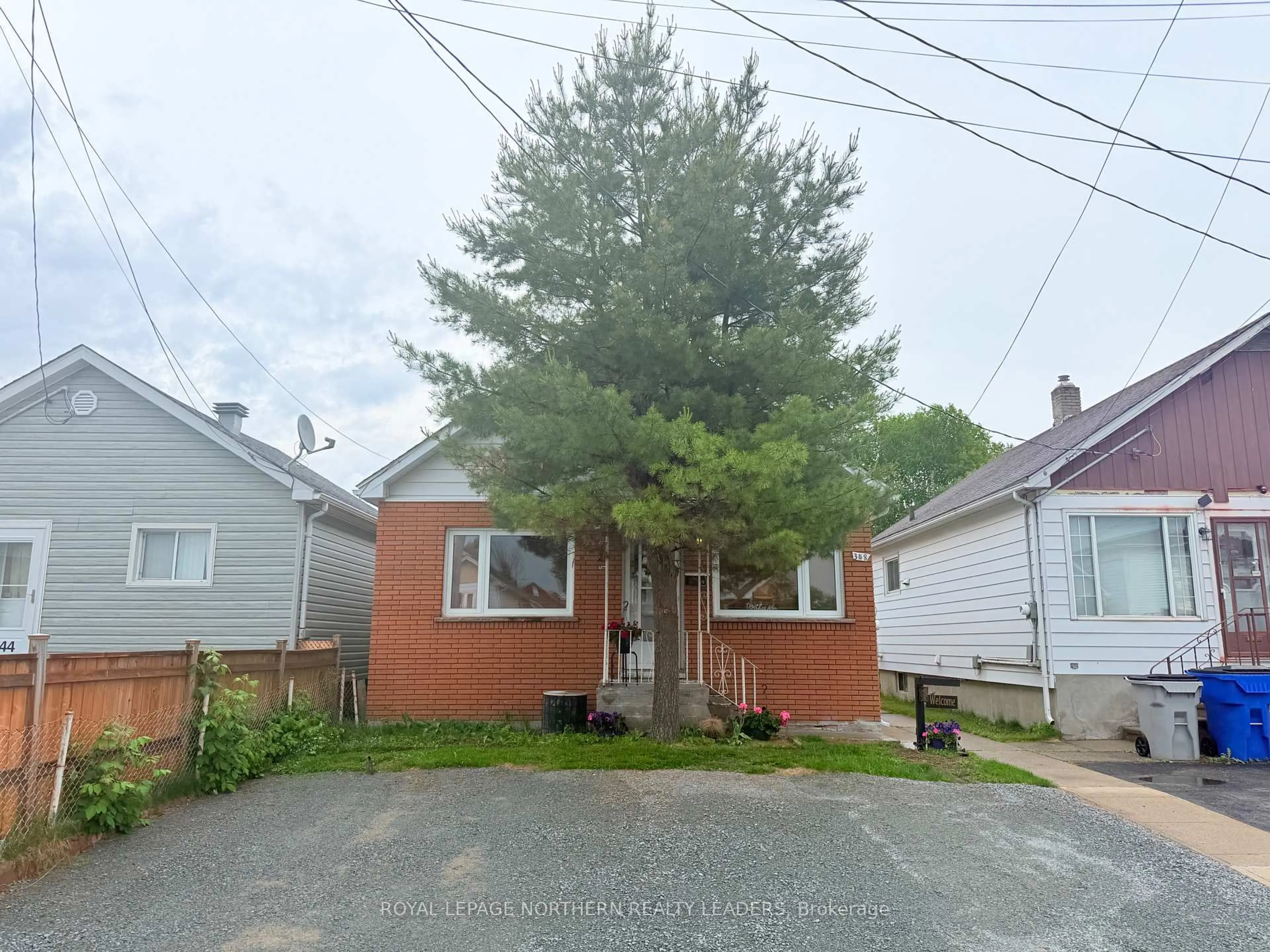 A pic from outside/outdoor area/front of a property/back of a property/a pic from drone, street for 348 Birch St, Timmins Ontario P4N 2B6