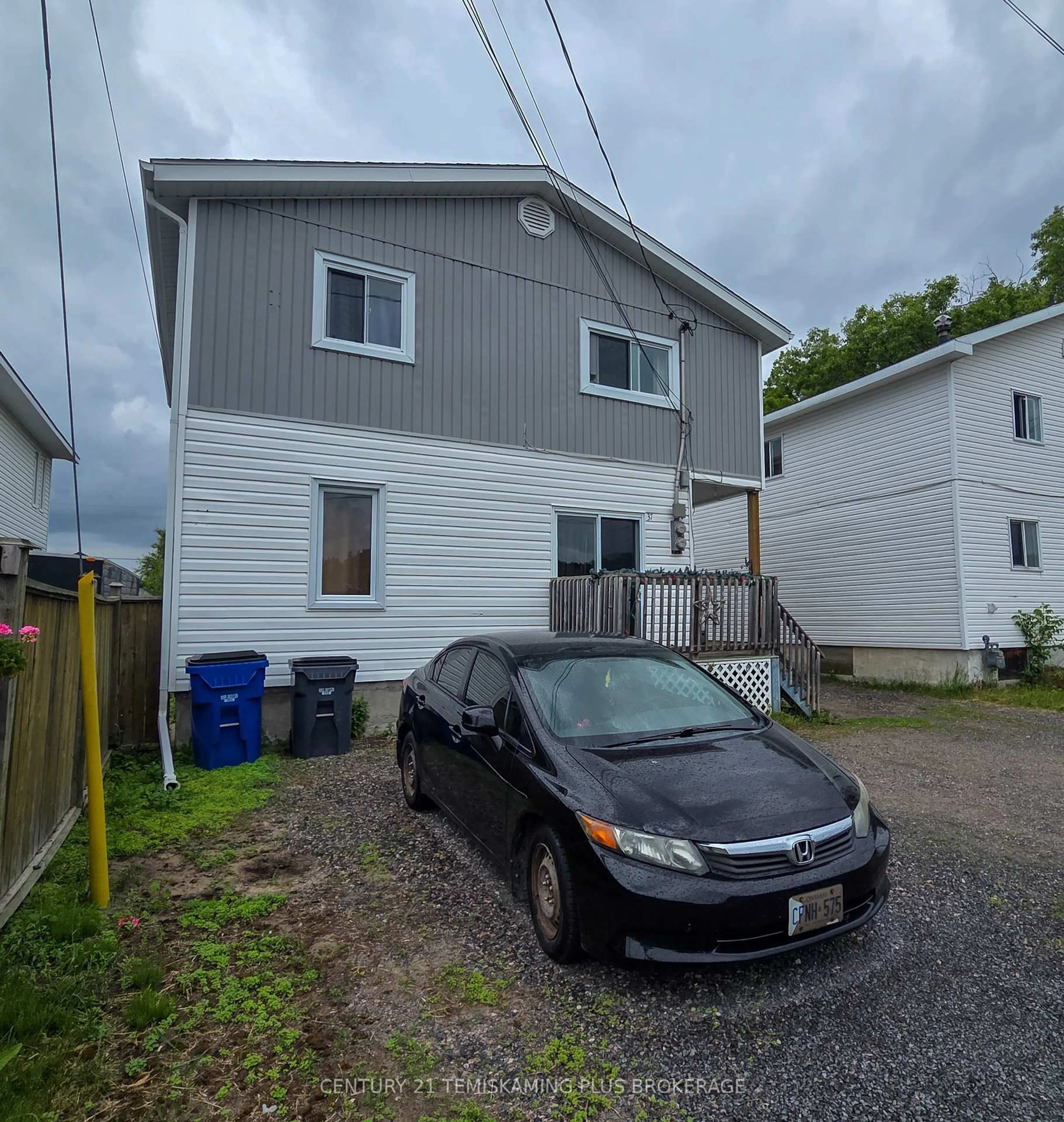 A pic from outside/outdoor area/front of a property/back of a property/a pic from drone, street for 37 Jaffray St, Temiskaming Shores Ontario P0J 1P0