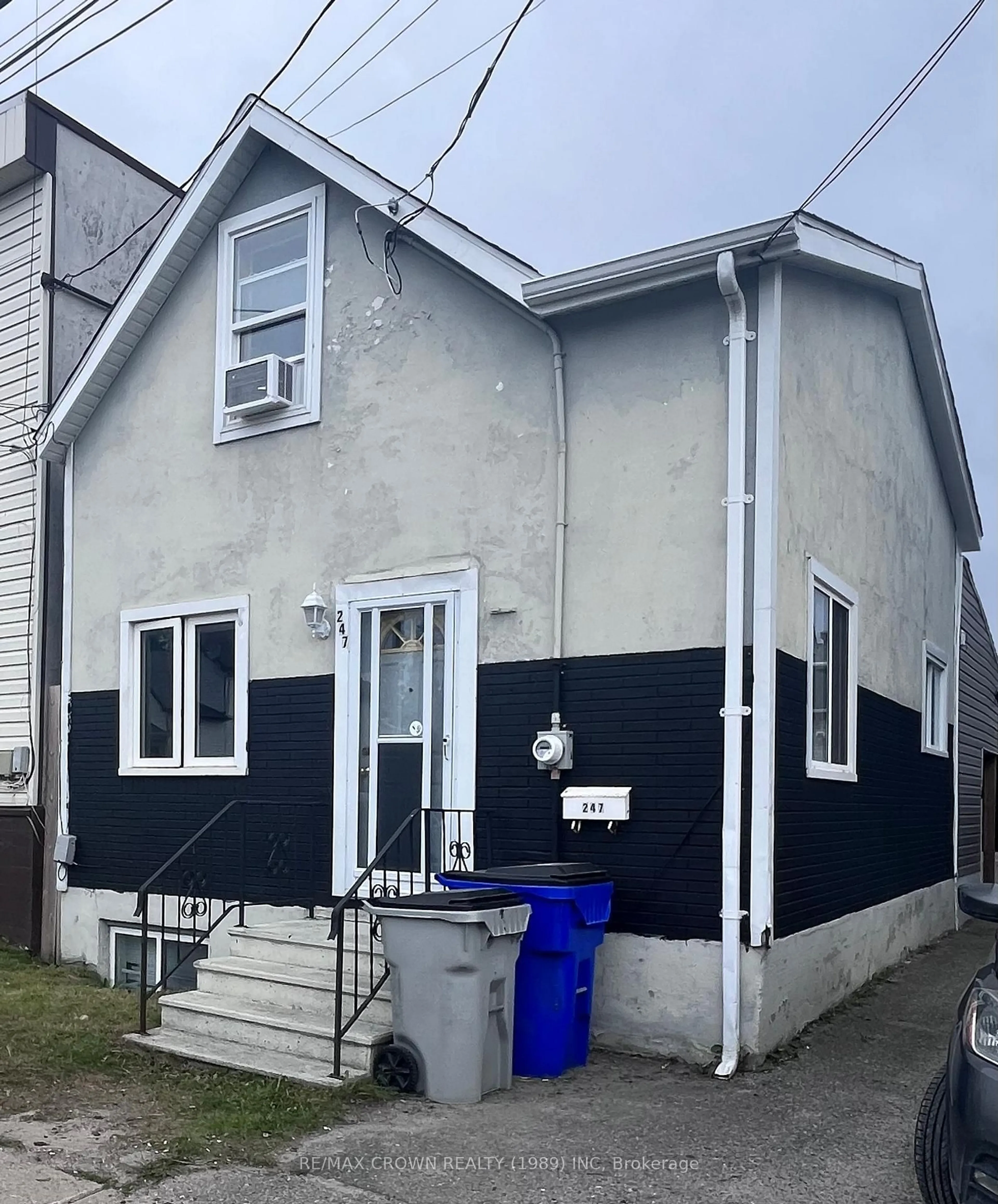 Home with vinyl exterior material, street for 247 Kirby Ave, Timmins Ontario P4N 1K3