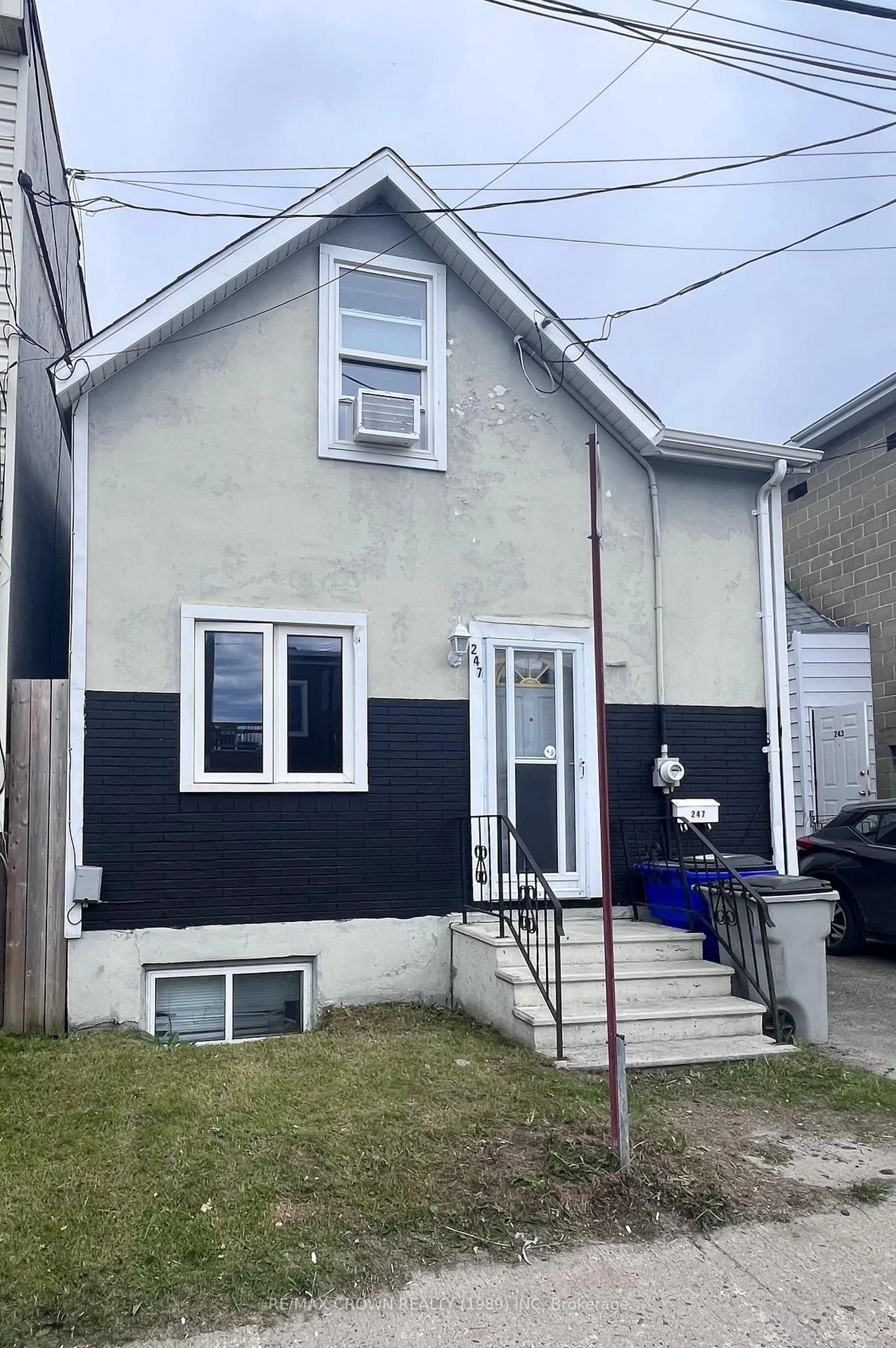 Home with vinyl exterior material, street for 247 Kirby Ave, Timmins Ontario P4N 1K3