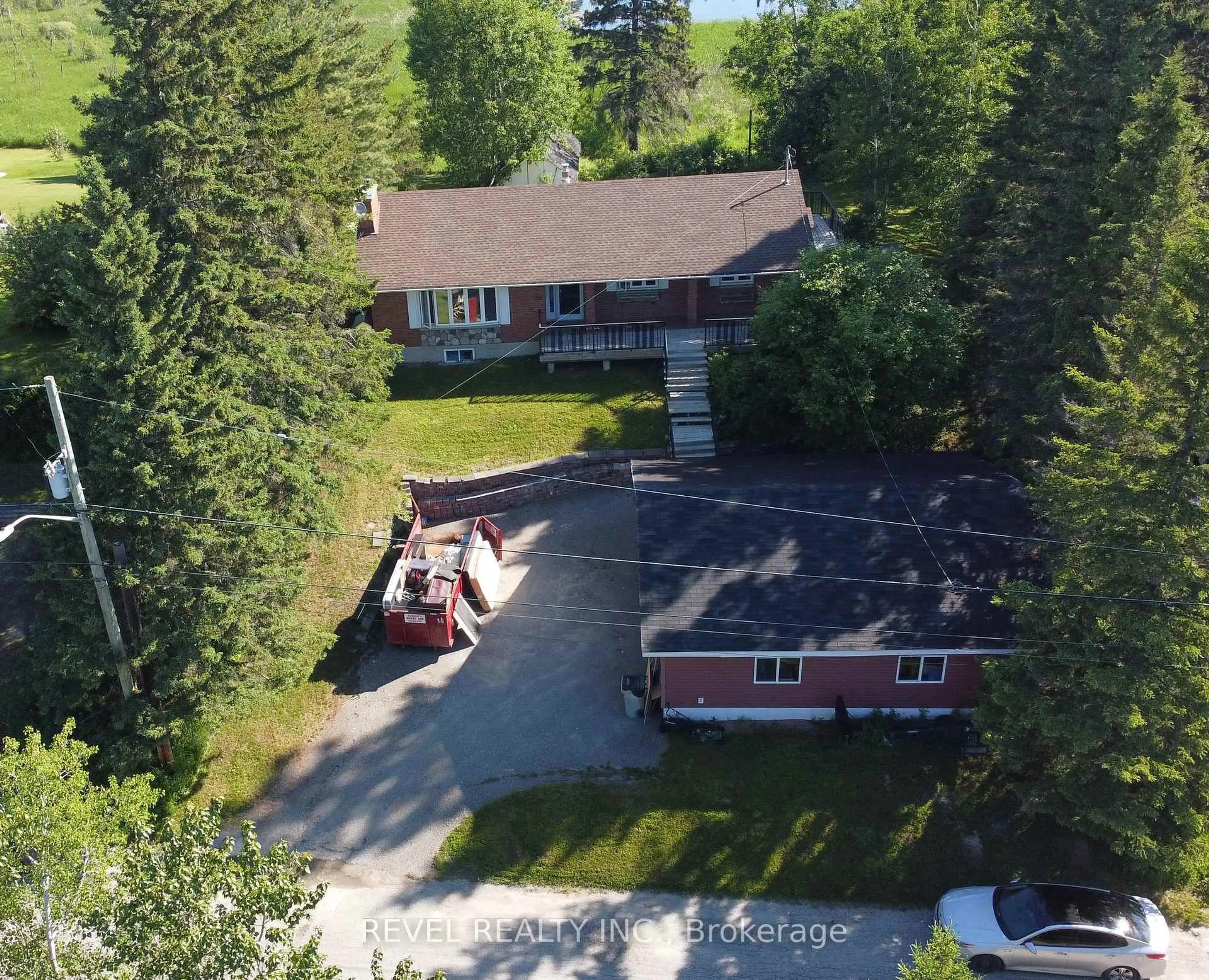 A pic from outside/outdoor area/front of a property/back of a property/a pic from drone, street for 190 Ankerite Rd, Timmins Ontario P4N 7C2