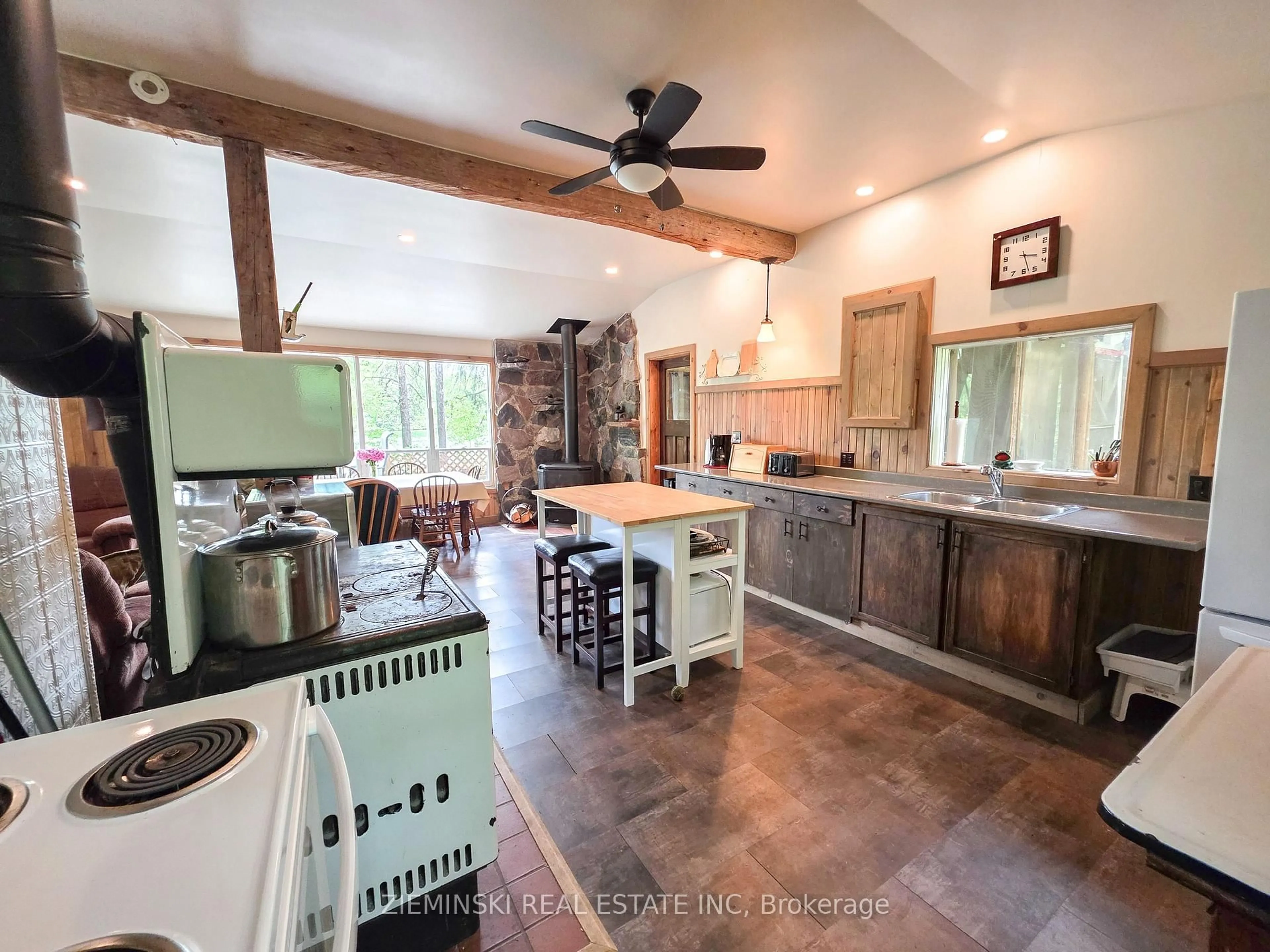 Open concept kitchen, ceramic/tile floor for LT 22 PL M305C MUNRO Rd, Black River-Matheson Ontario P0K 1C0