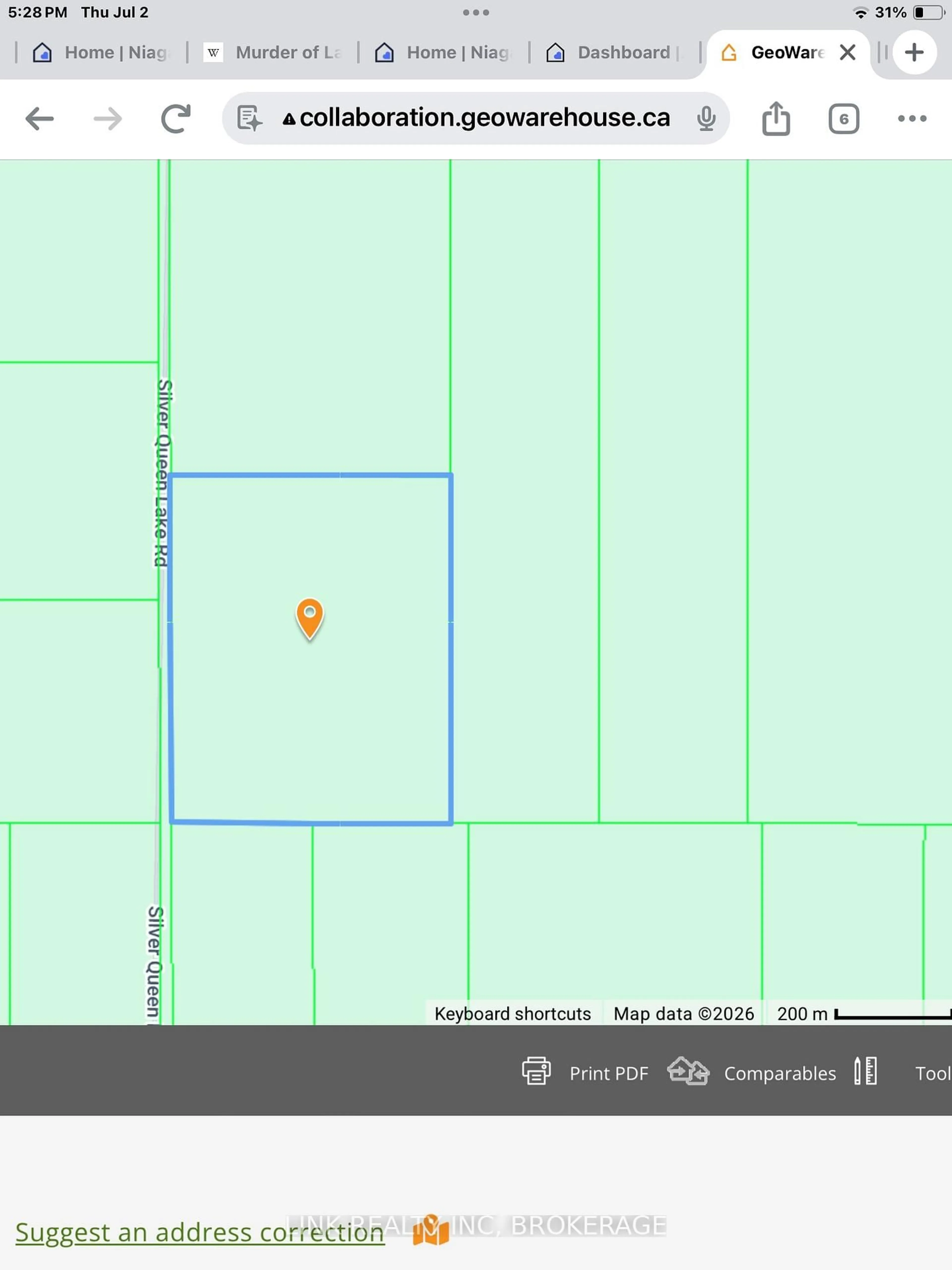 Picture of a map for 909 Silver Queen Lake Rd, Cochrane Ontario P0L 1C0