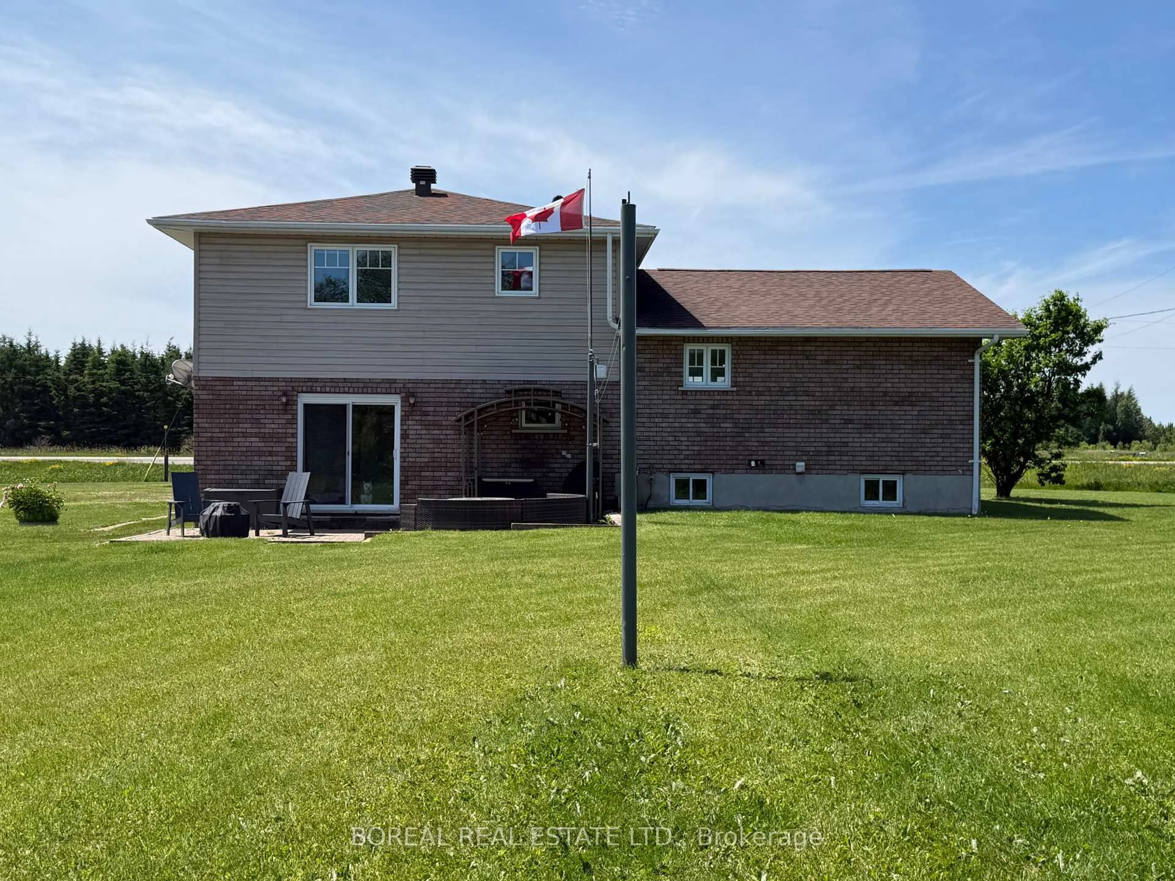 A pic from outside/outdoor area/front of a property/back of a property/a pic from drone, water/lake/river/ocean view for 1476 Highway 11, Cochrane Ontario P0L 1C0