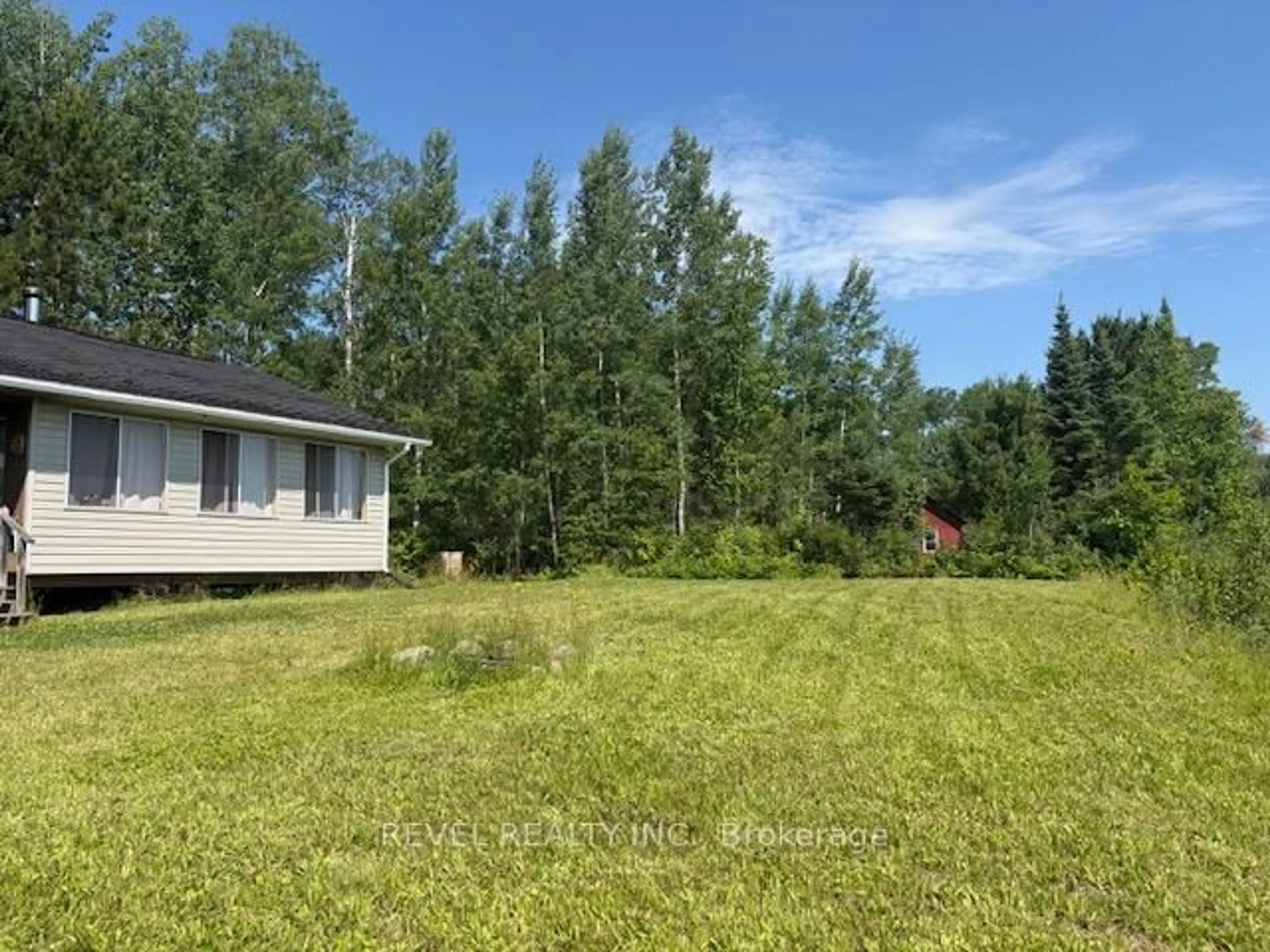 A pic from outside/outdoor area/front of a property/back of a property/a pic from drone, forest/trees view for Lot 6 Mattagami Lake, Timmins Ontario P0N 1W0