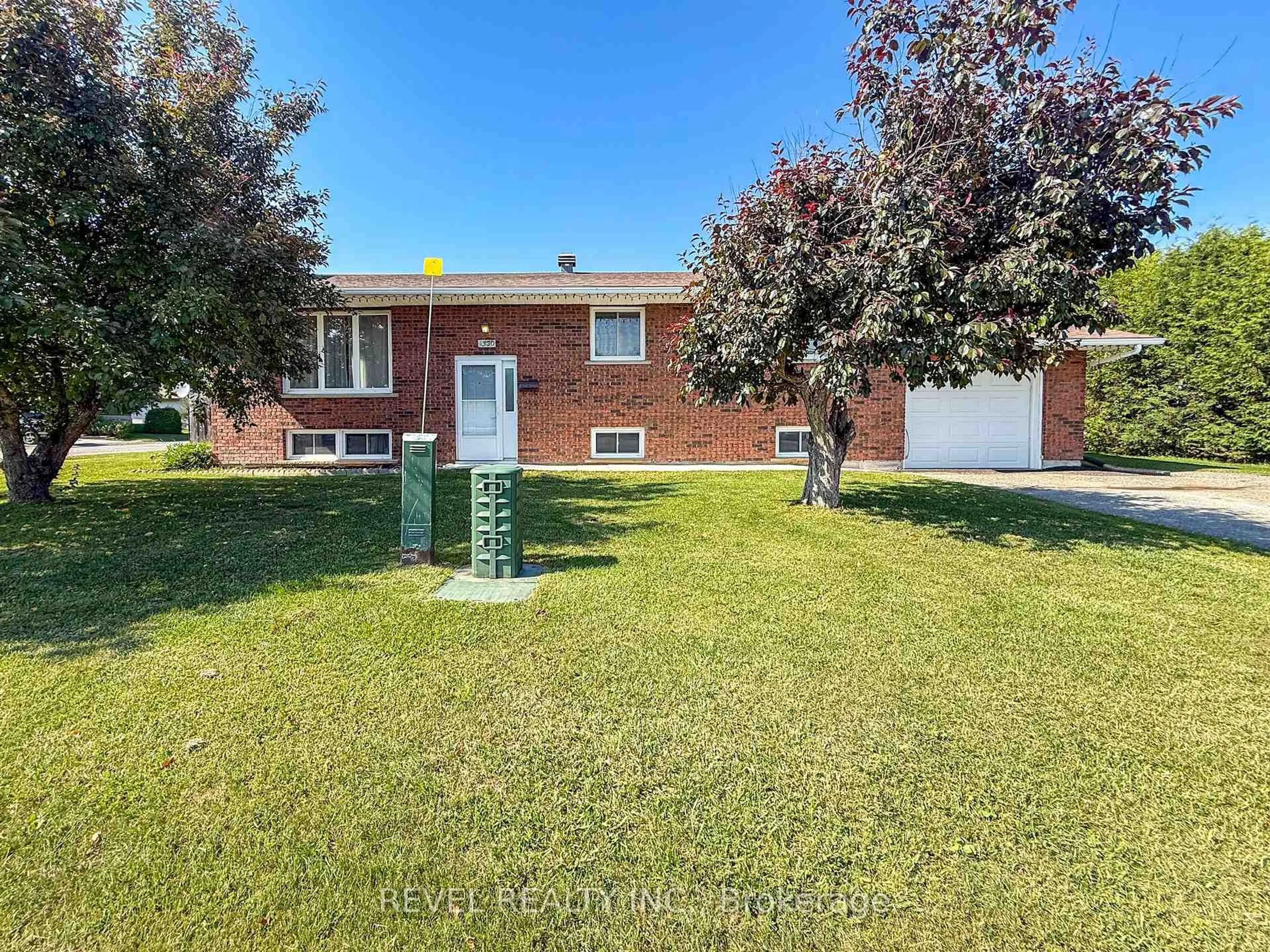 Home with brick exterior material, street for 1330 Chenier Ave, Timmins Ontario P4R 1A9