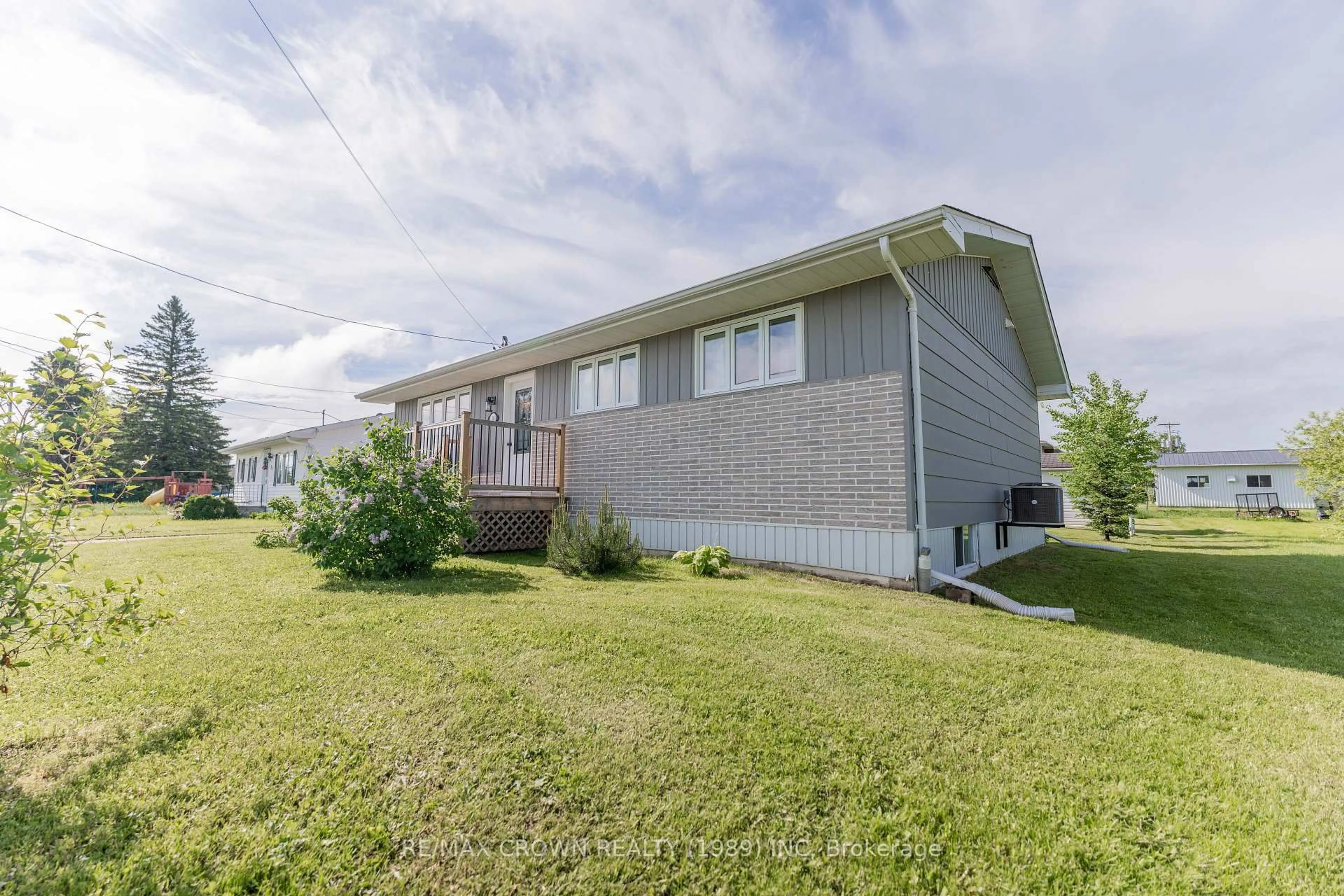 A pic from outside/outdoor area/front of a property/back of a property/a pic from drone, street for 36 Gauthier St #Fauquier, Kapuskasing Ontario P0L 1G0