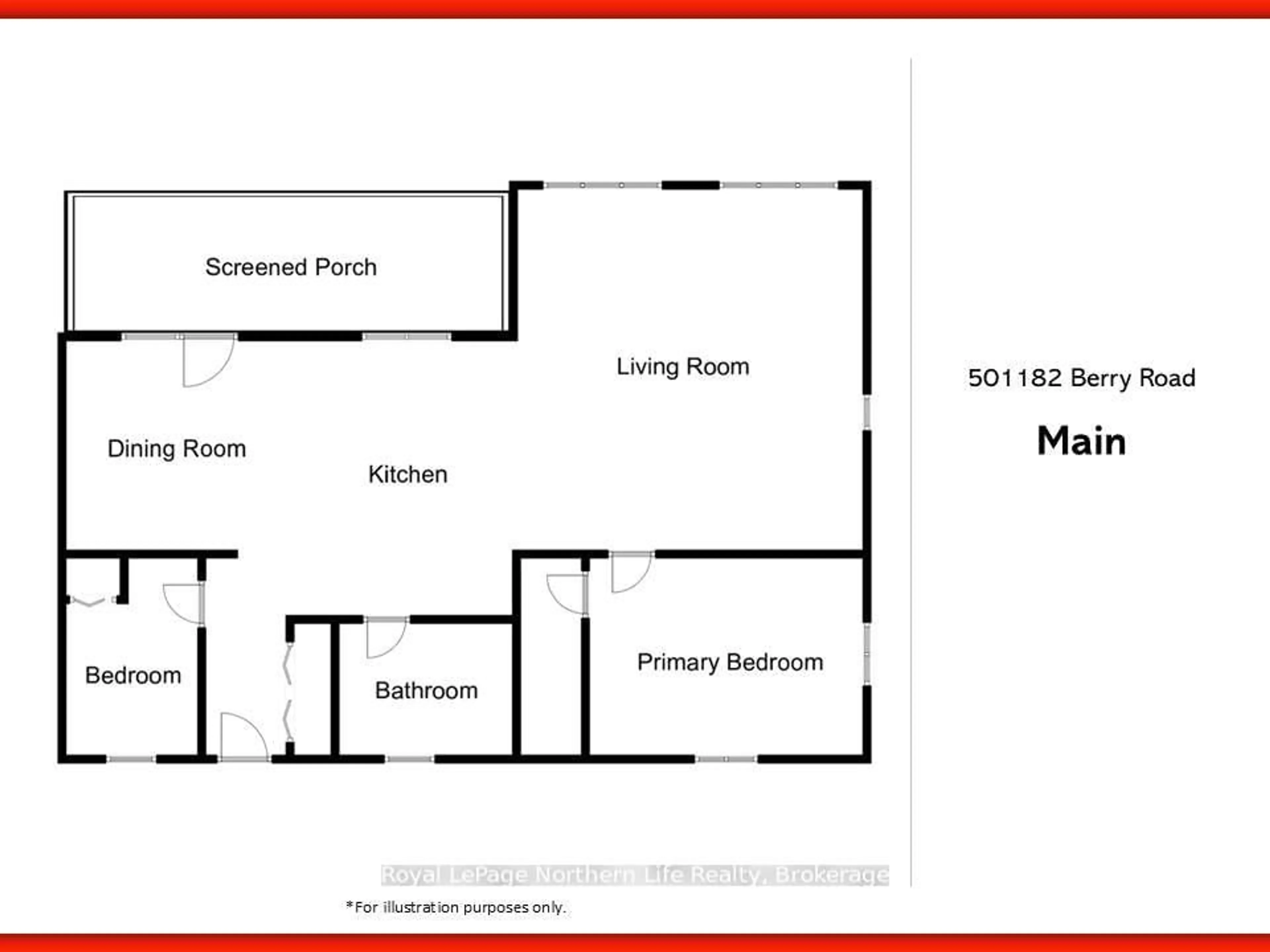 Floor plan for 501182 Berry Rd, Timiskaming Ontario P0J 1R0