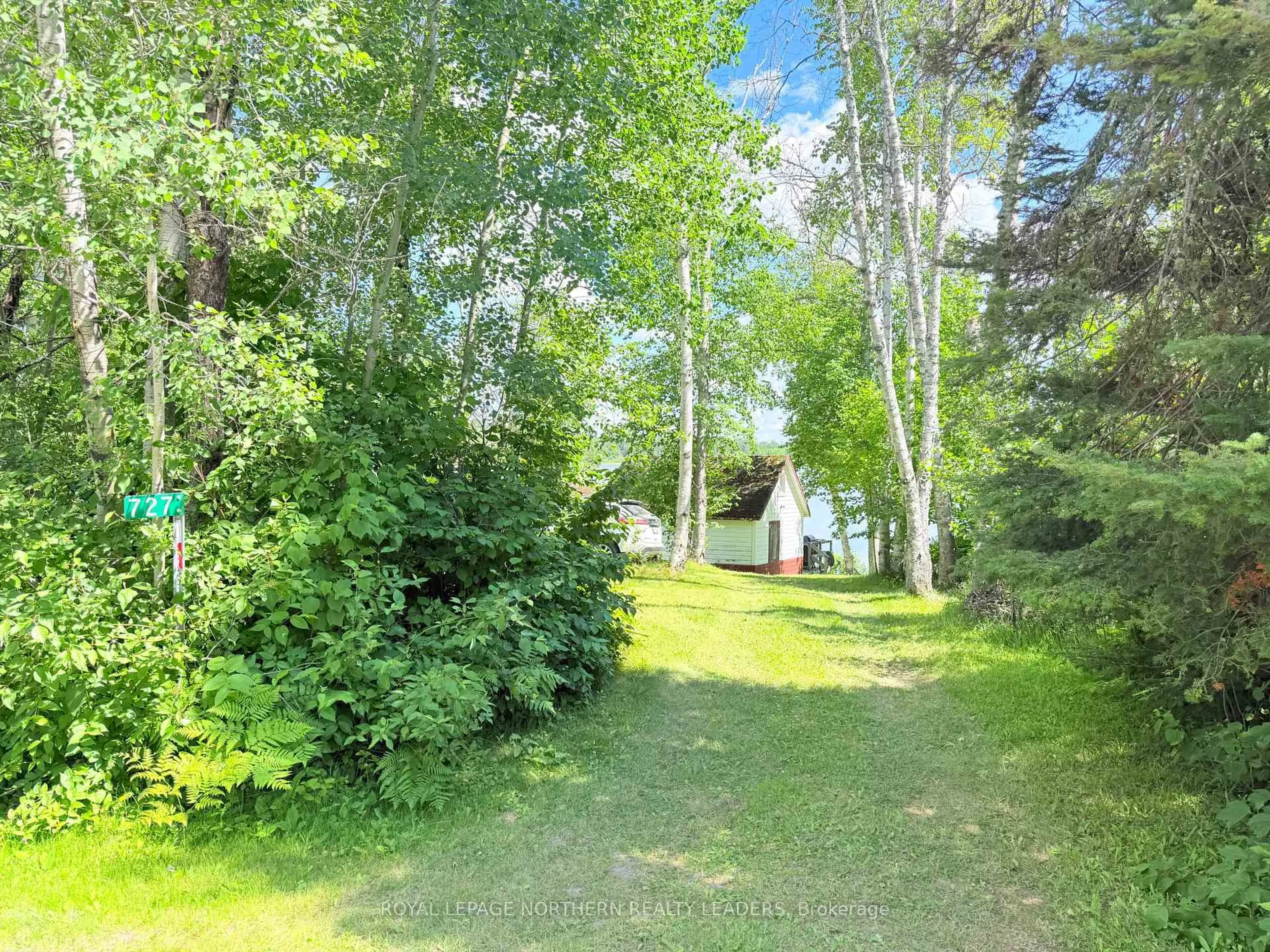 A pic from outside/outdoor area/front of a property/back of a property/a pic from drone, forest/trees view for 727 Finn Rd, Timmins Ontario P0N 1A0