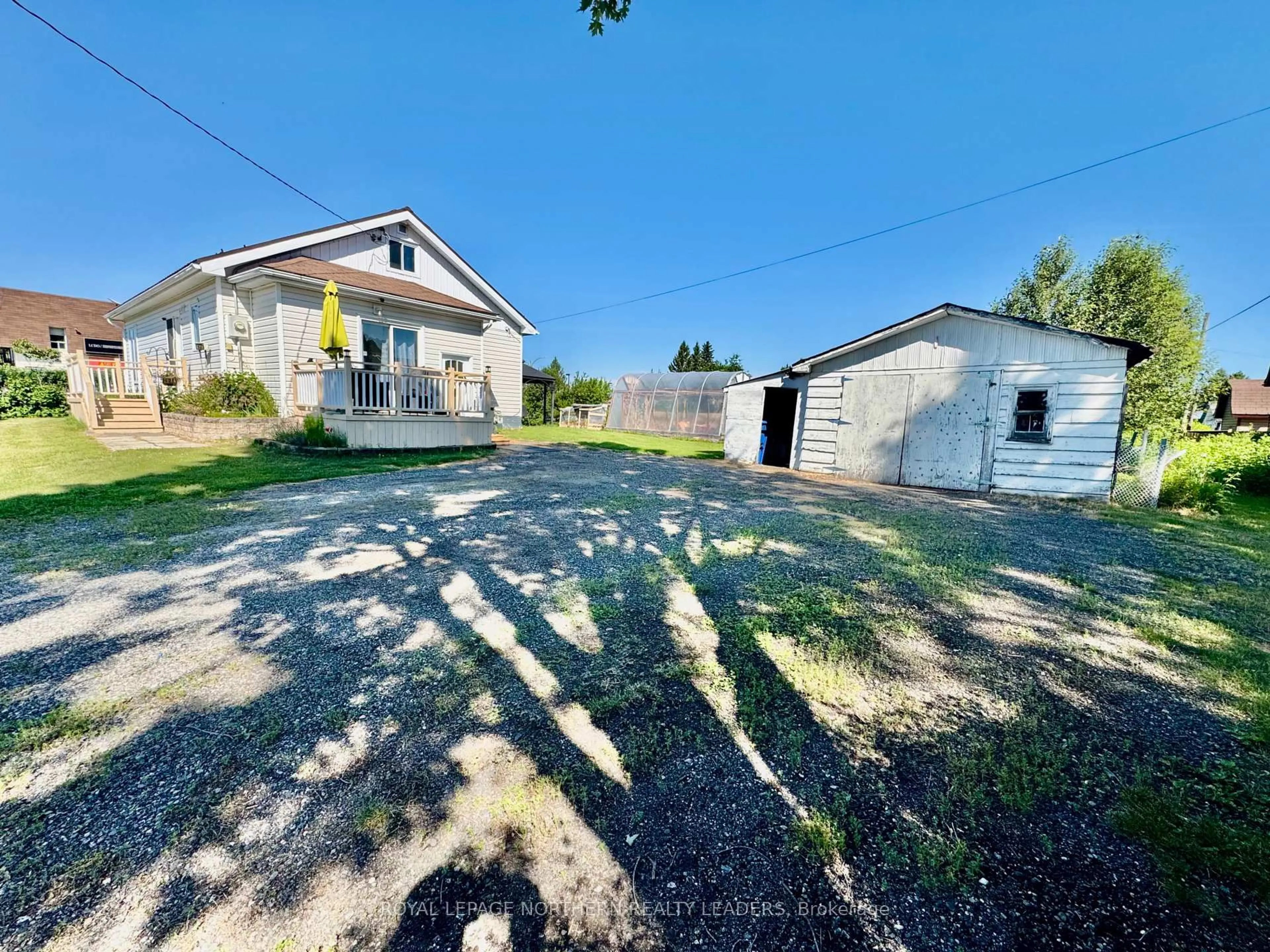 A pic from outside/outdoor area/front of a property/back of a property/a pic from drone, street for 837 Denning St, Black River-Matheson Ontario P0K 1R0